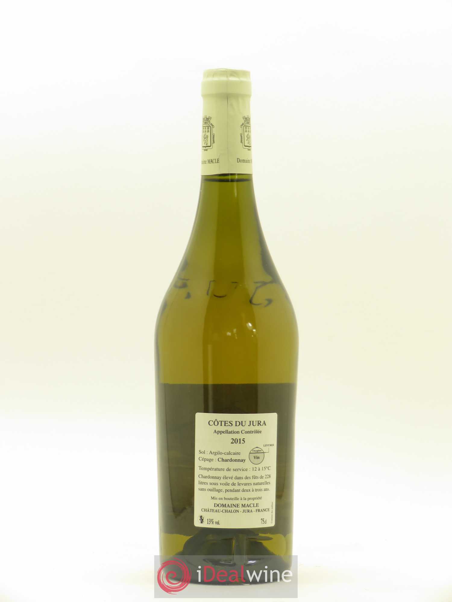 Côtes du Jura Chardonnay sous voile Jean Macle 2015 - Lot de 1 bouteille - 1