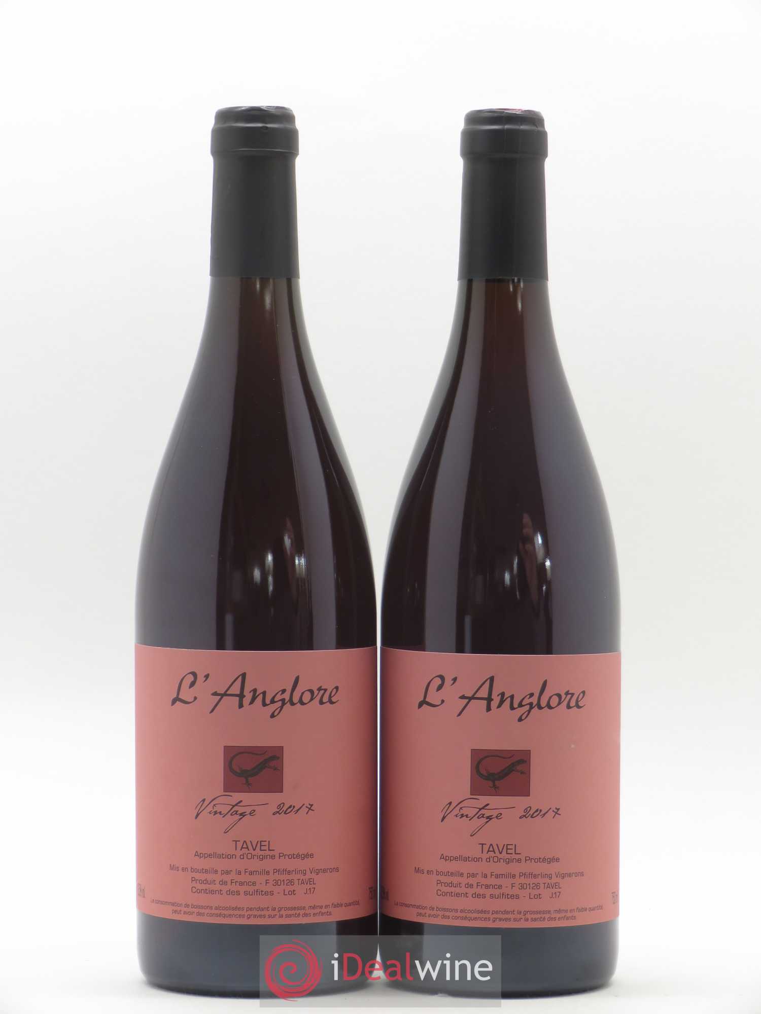 Tavel Vintage L'Anglore 2017 - Lot de 2 bouteilles - 0