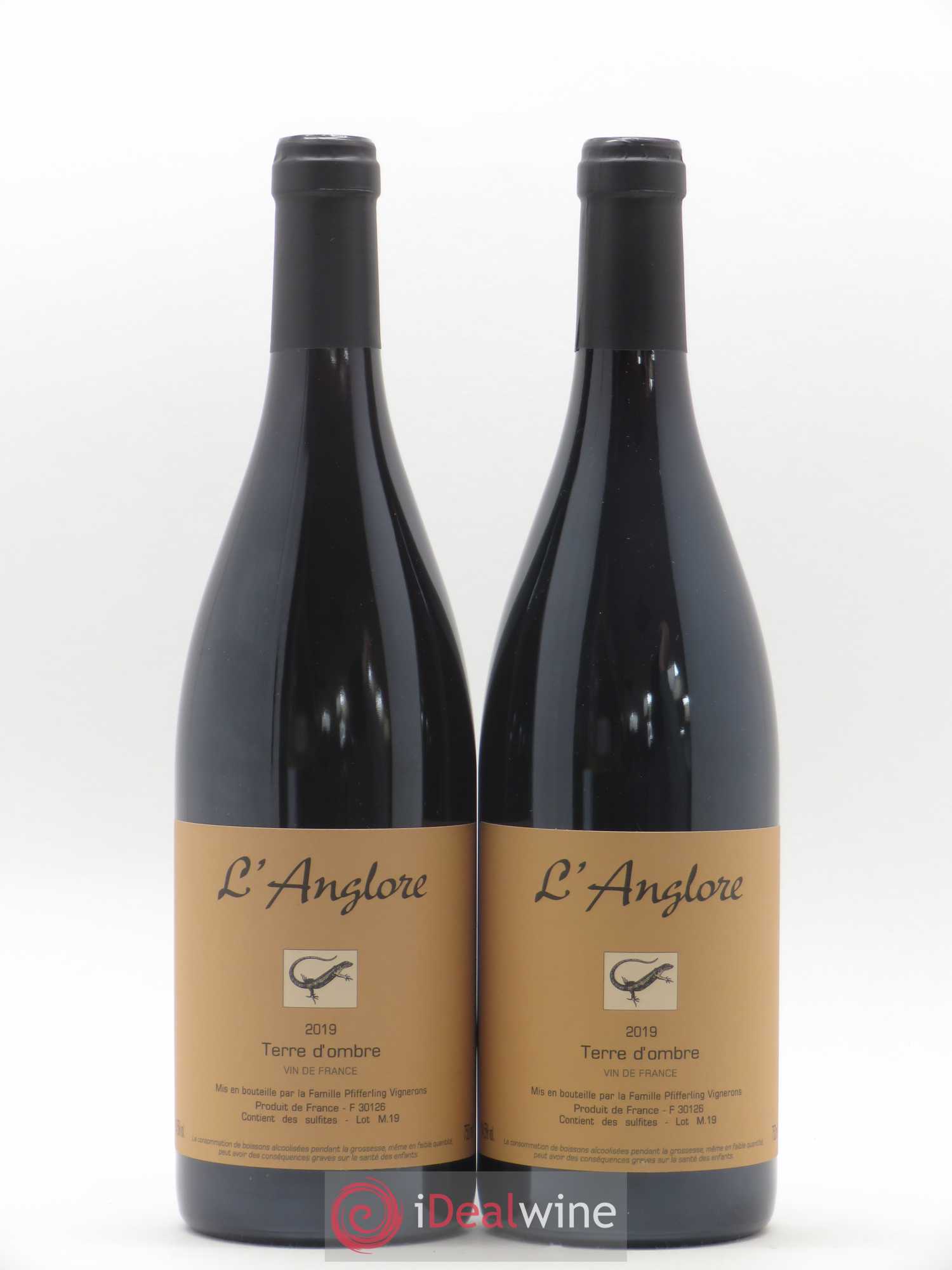 Vin de France Terre d'Ombre L'Anglore 2019 - Lot de 2 bouteilles - 0