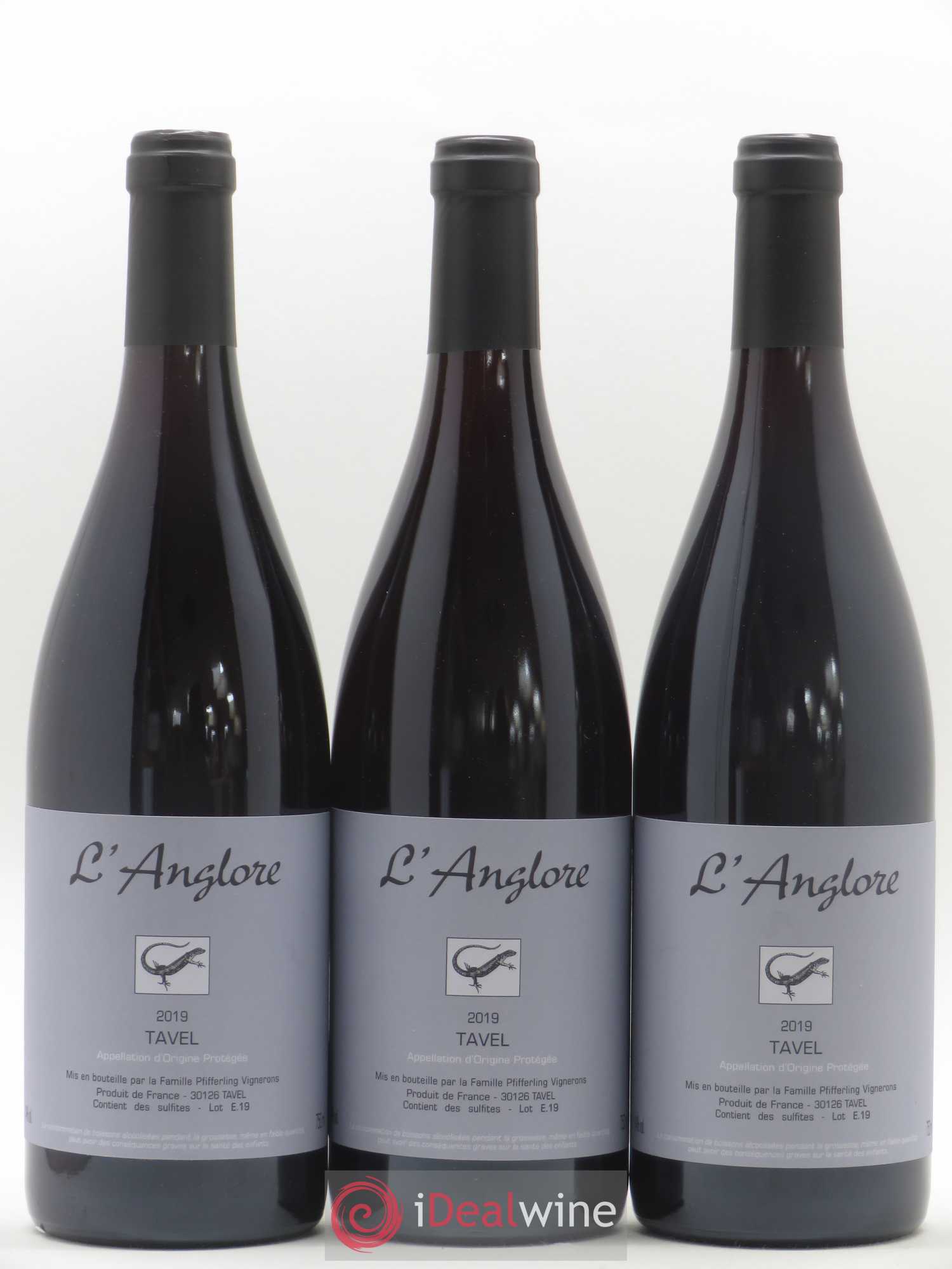 Tavel L'Anglore 2019 - Posten von 3 Flaschen - 0
