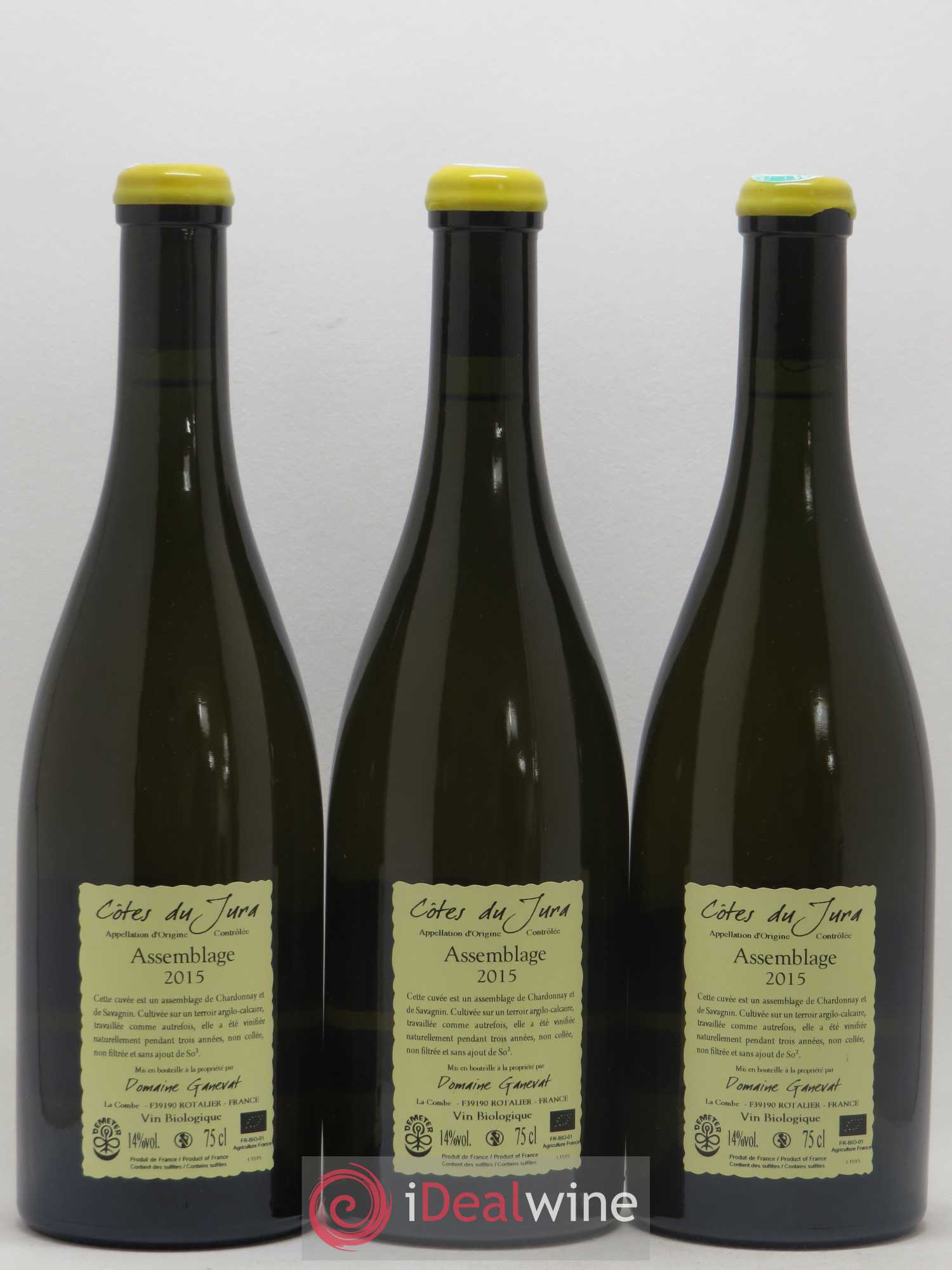 Côtes du Jura Cuvée Orégane Jean-François Ganevat (Domaine) 2015 - Lot de 3 bouteilles - 1