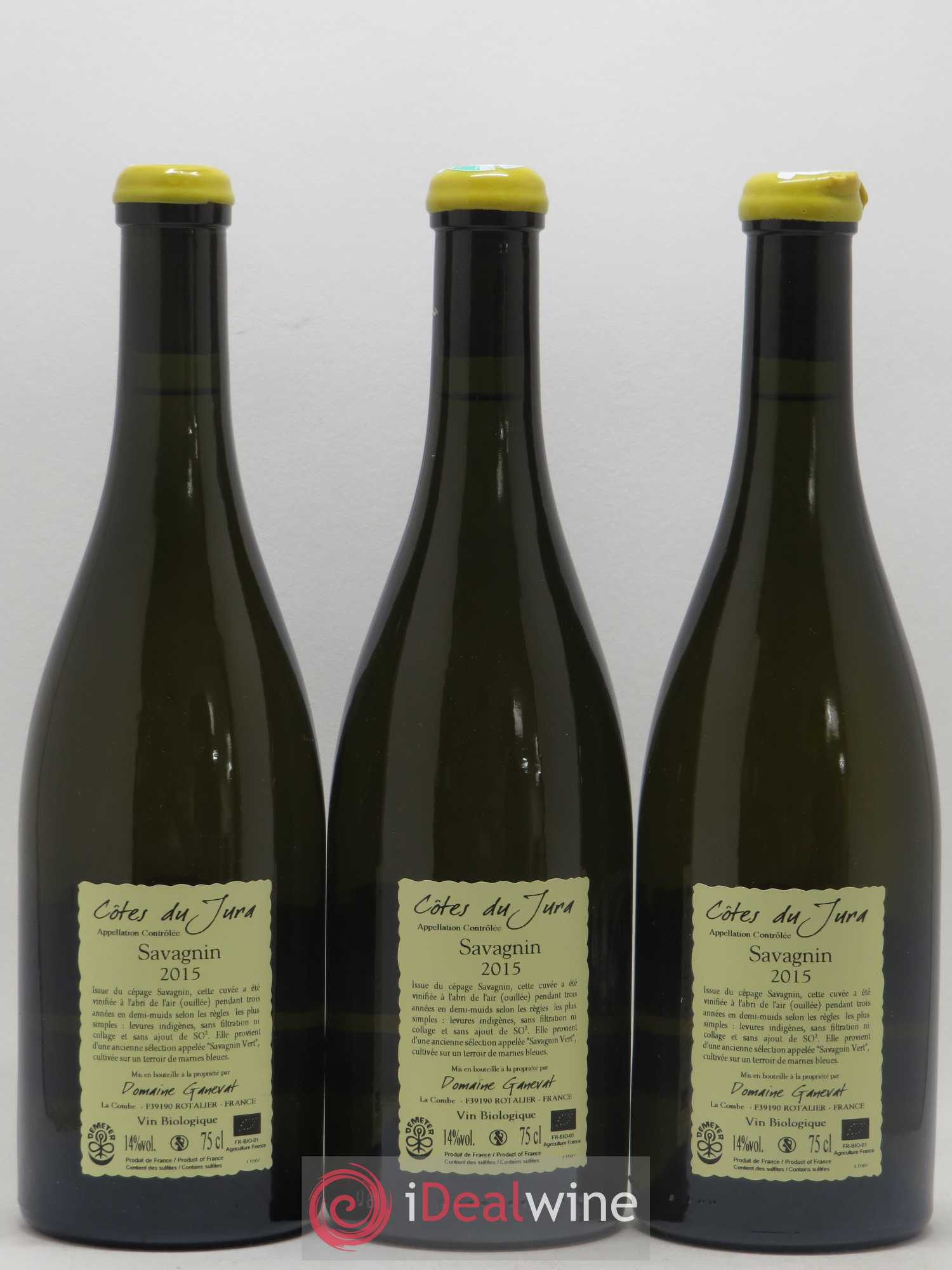 Côtes du Jura Les Chalasses Marnes Bleues Jean-François Ganevat (Domaine) 2015 - Lot de 3 bouteilles - 1