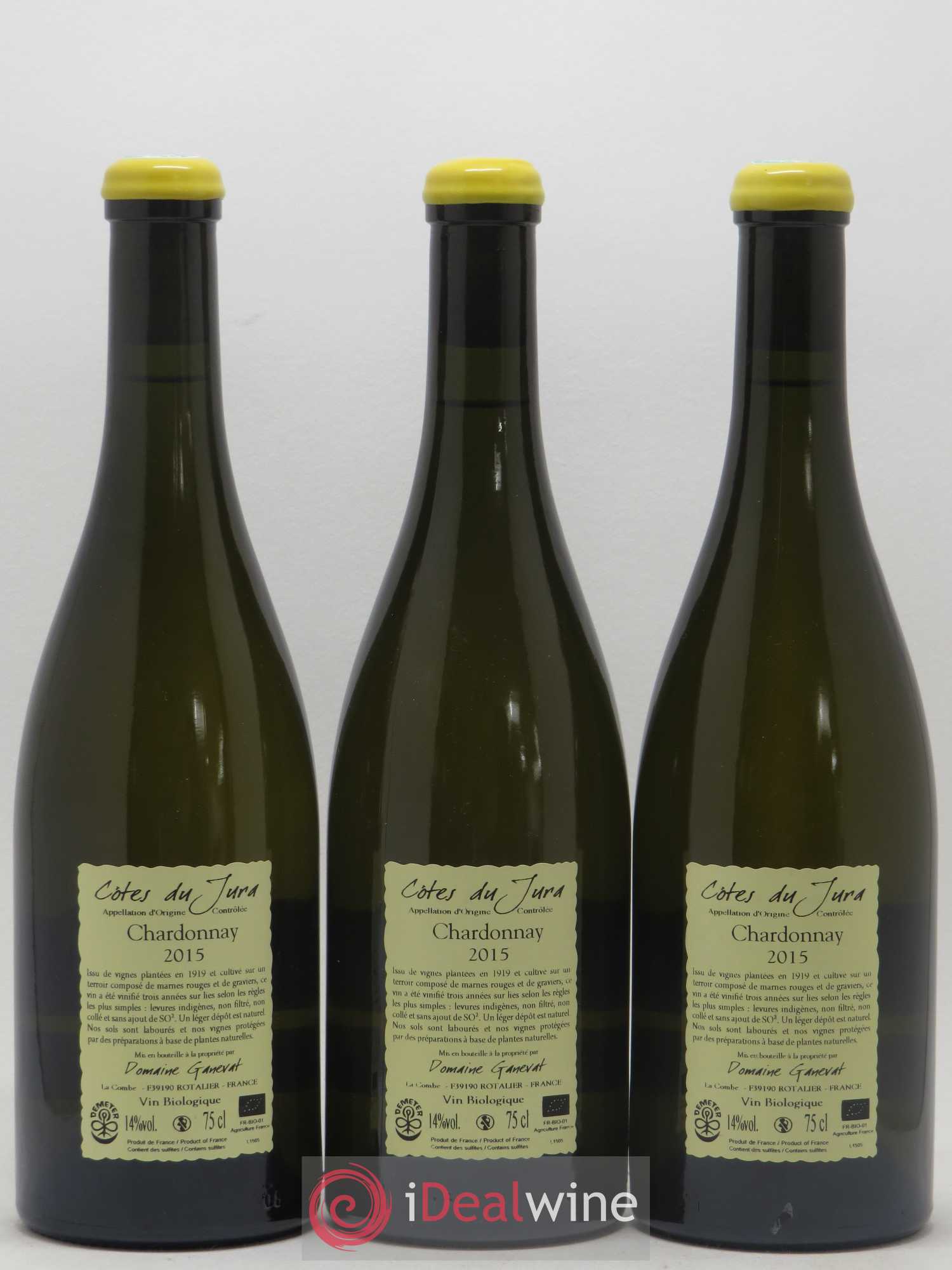 Côtes du Jura Les Grands Teppes Vieilles Vignes Jean-François Ganevat (Domaine) 2015 - Lot de 3 bouteilles - 1