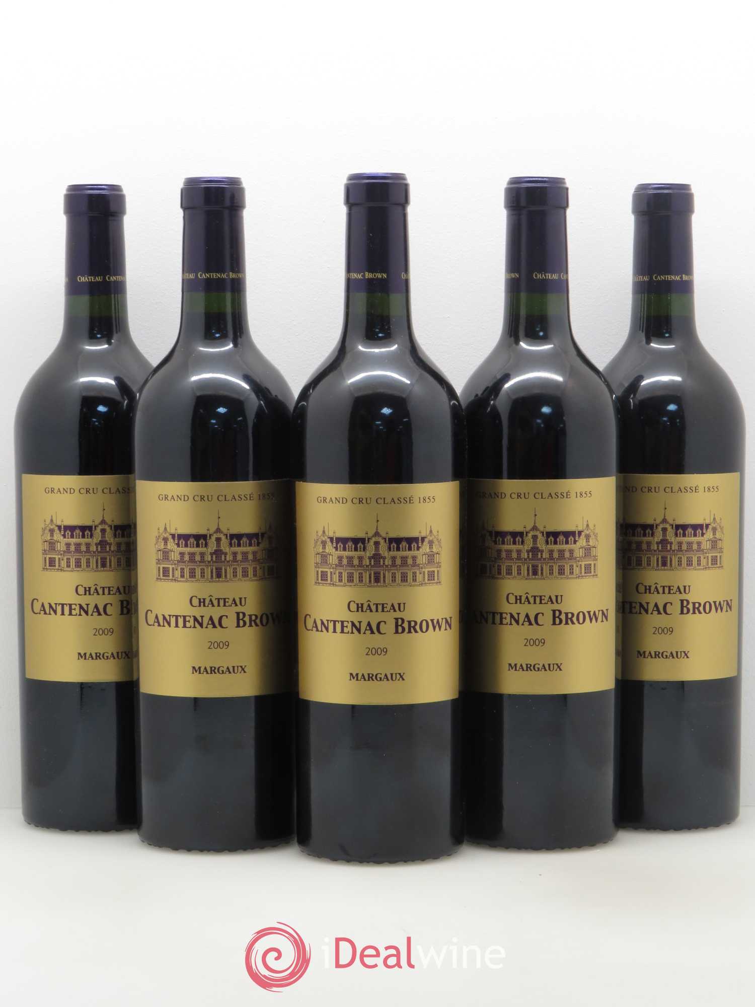 Château Cantenac Brown 3ème Grand Cru Classé 2009 - Lot de 5 bouteilles - 0