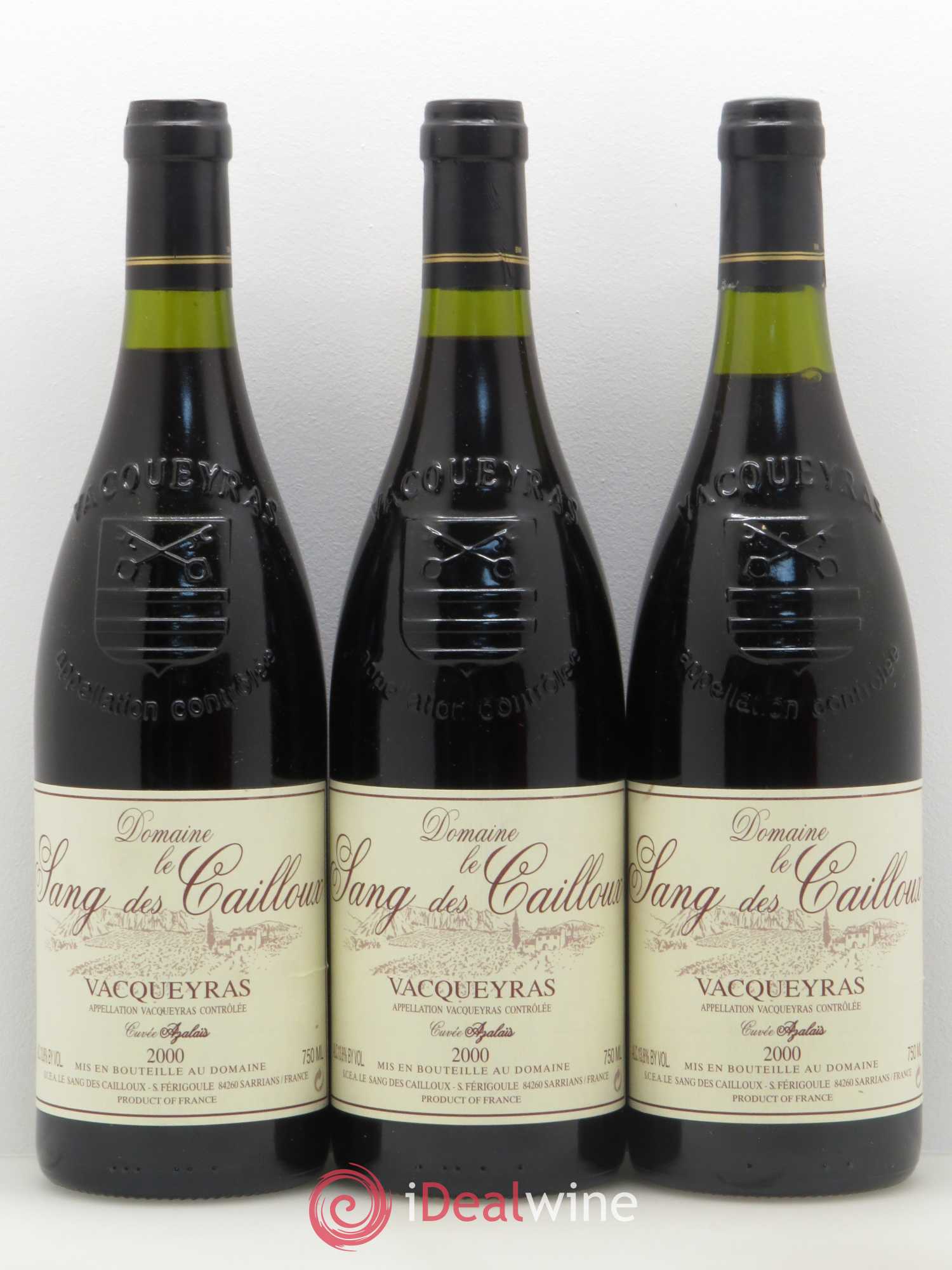 Vacqueyras Azalaïs Le Sang des Cailloux 2000 - Lot de 6 bouteilles - 2