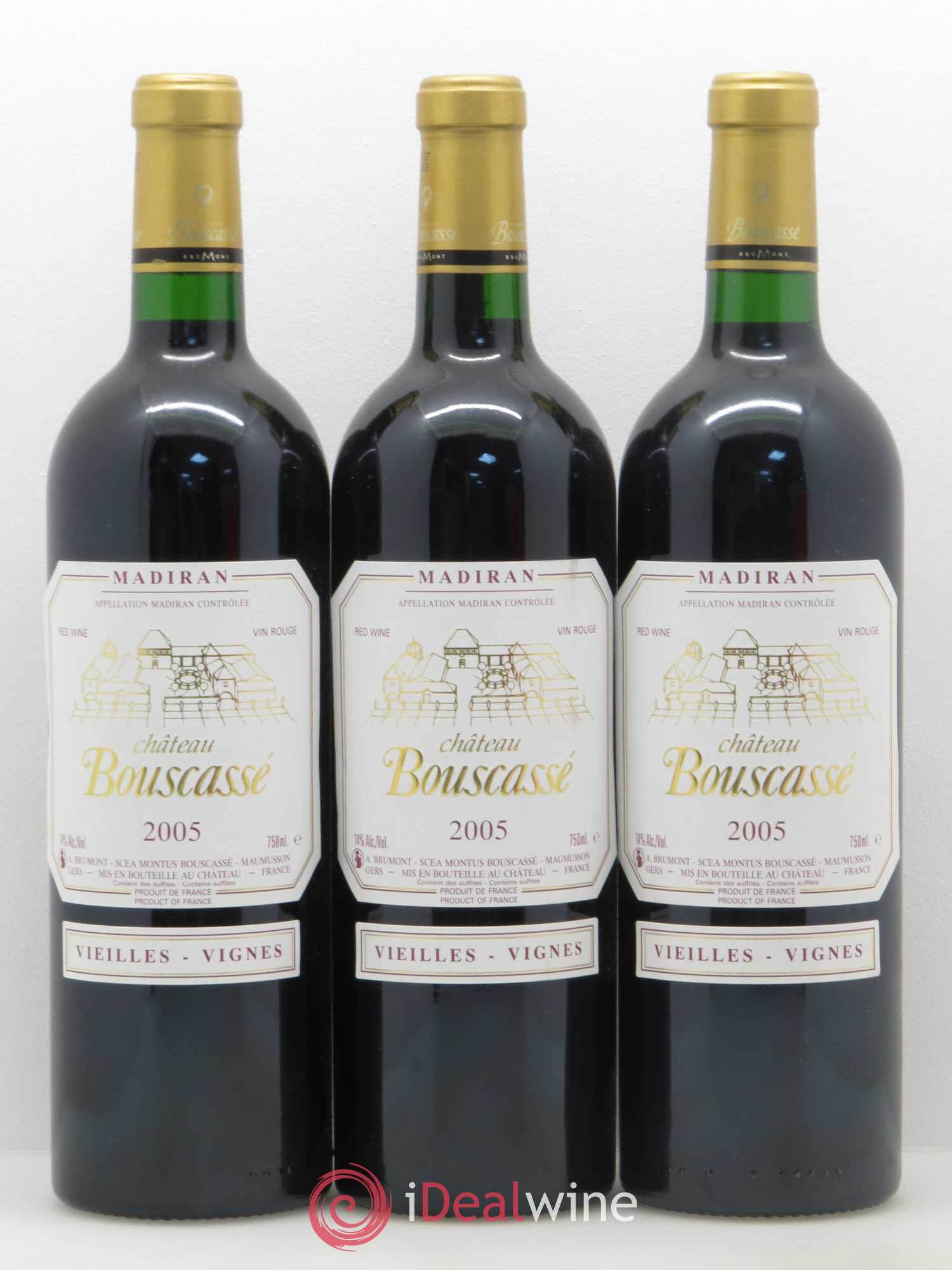 Madiran Vieilles Vignes Château Bouscassé - Alain Brumont 2005 - Lot de 6 bouteilles - 2