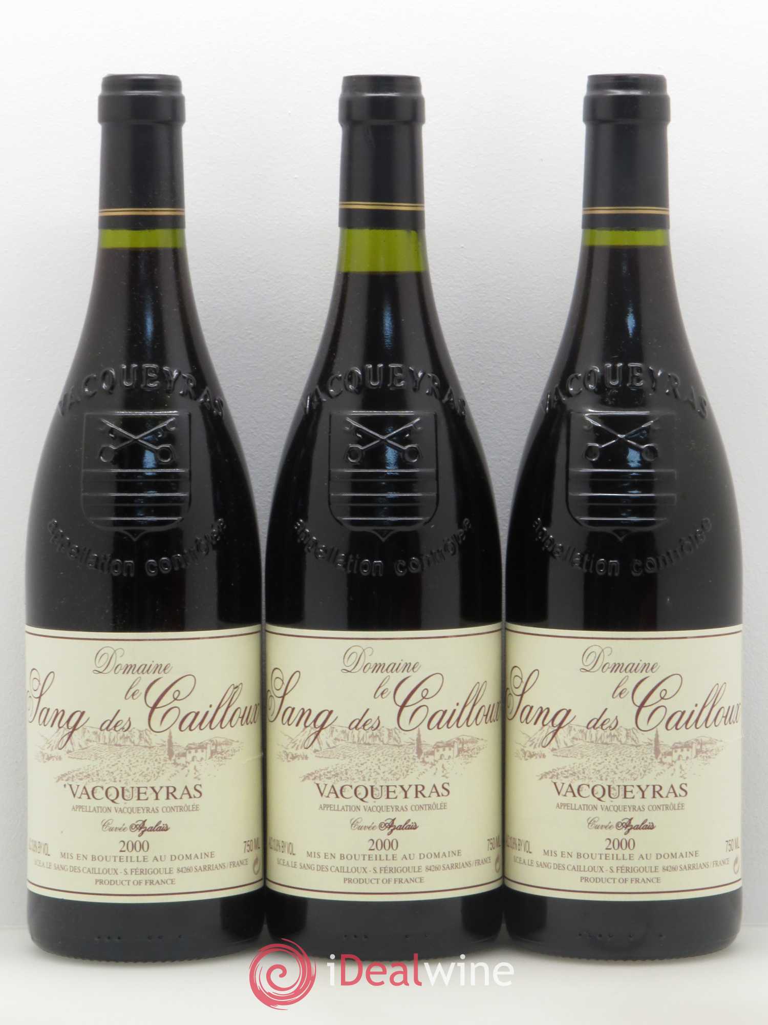 Vacqueyras Azalaïs Le Sang des Cailloux 2000 - Lot de 6 bouteilles - 2