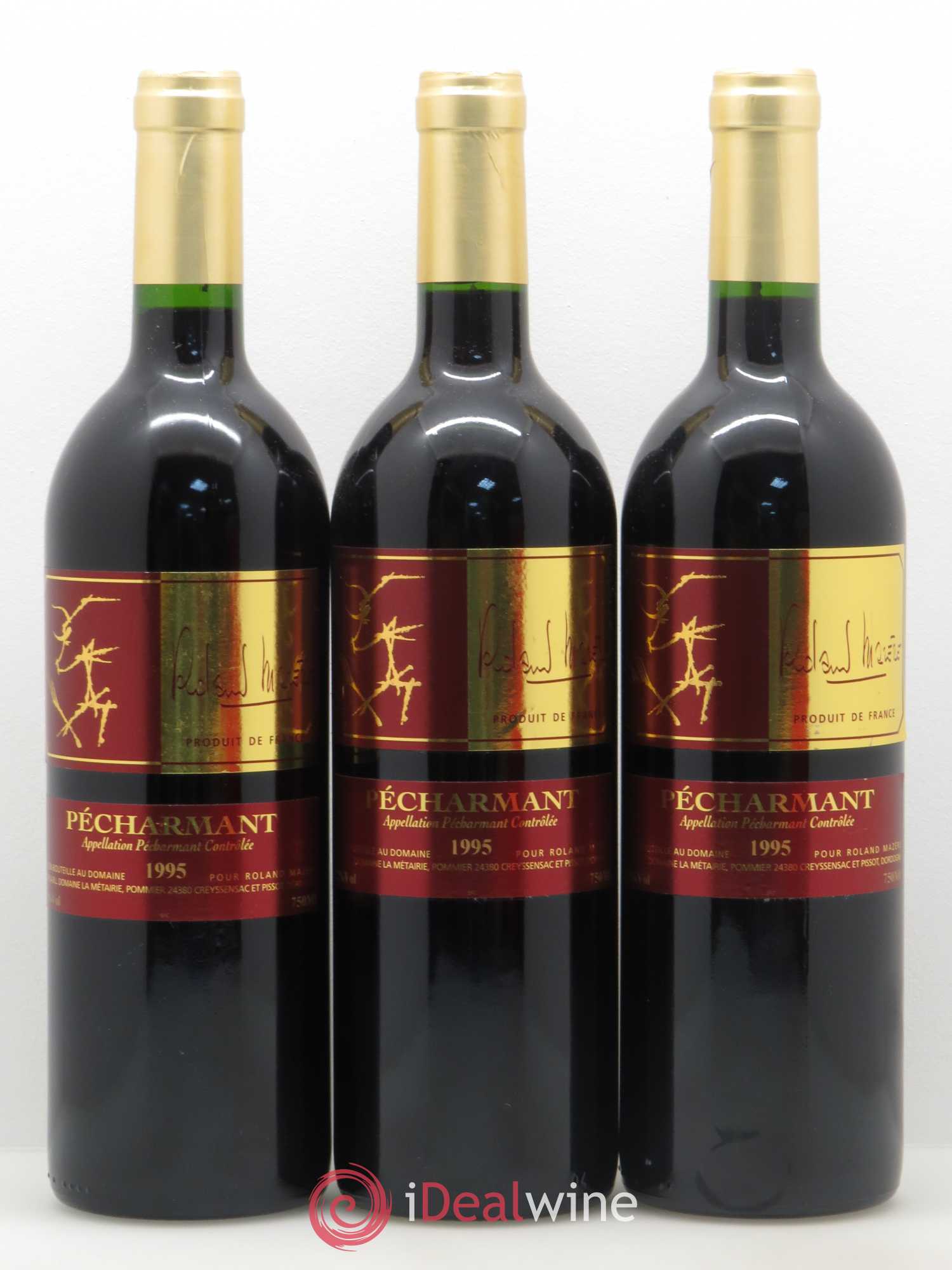 Pécharmant Roland Mazere (sans prix de réserve) 1995 - Posten von 6 Flaschen - 2