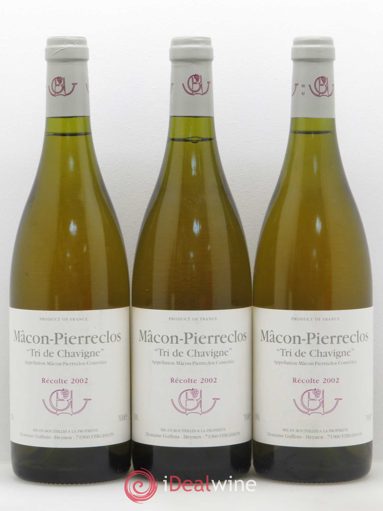 Mâcon-Pierreclos Tri de Chavigne Guffens-Heynen 2002 - Posten von 6 Flaschen - 1