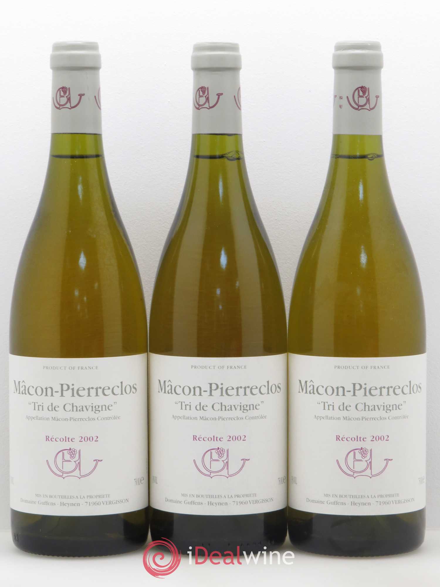 Mâcon-Pierreclos Tri de Chavigne Guffens-Heynen 2002 - Posten von 6 Flaschen - 2