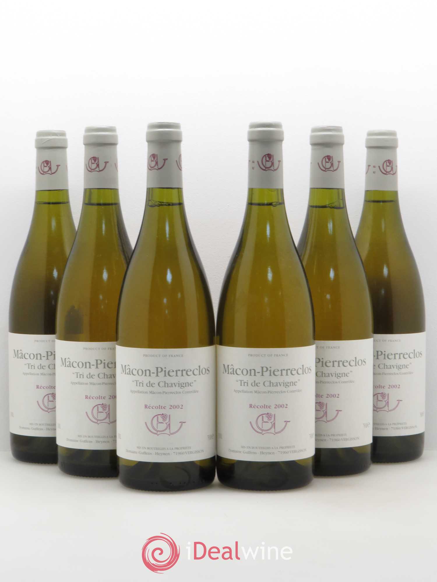 Mâcon-Pierreclos Tri de Chavigne Guffens-Heynen 2002 - Posten von 6 Flaschen - 0