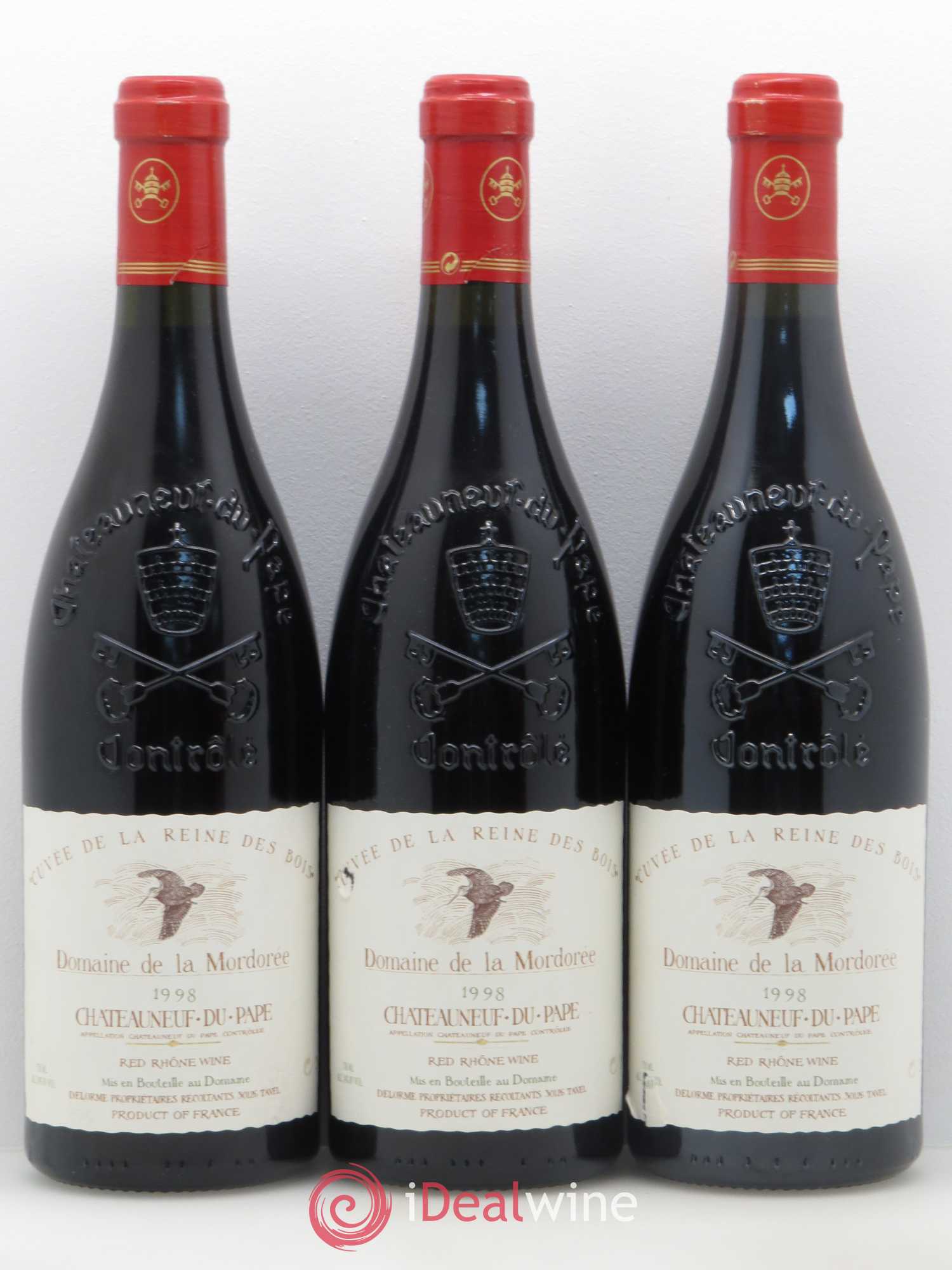 Châteauneuf-du-Pape  Cuvée de la Reine des Bois La Mordorée (Domaine de) 1998 - Lot de 6 bouteilles - 2