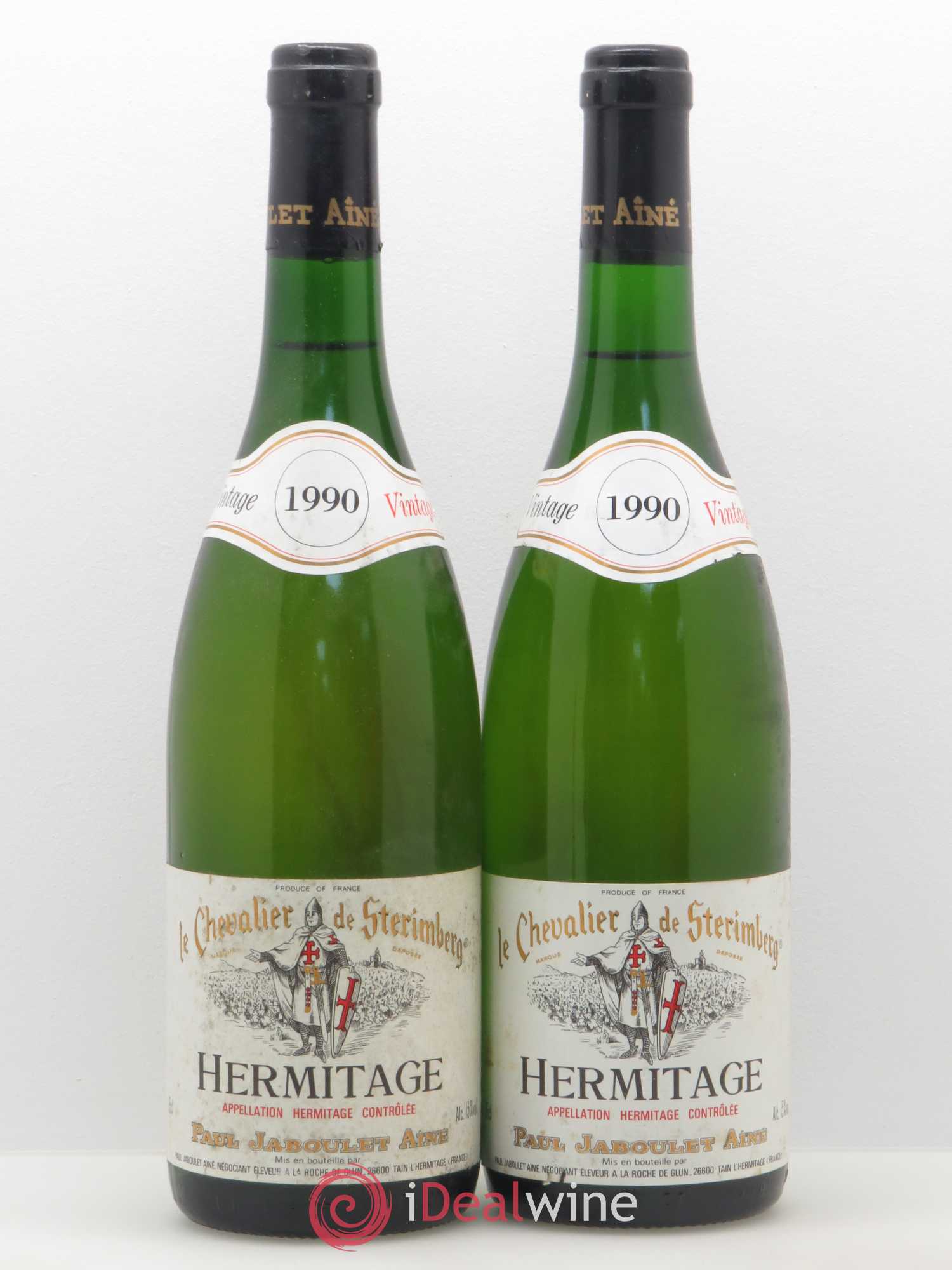 Hermitage Chevalier de Sterimberg Paul Jaboulet Ainé 1990 - Lot de 2 bouteilles - 0