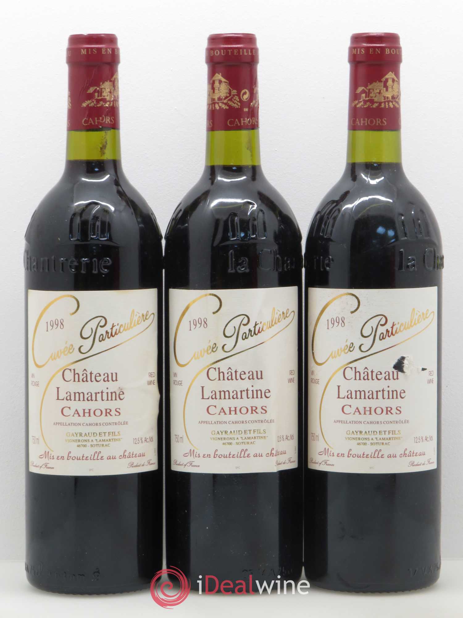 Cahors Cuvée particuliere Lamartine (sans prix de réserve) 1998 - Posten von 6 Flaschen - 2