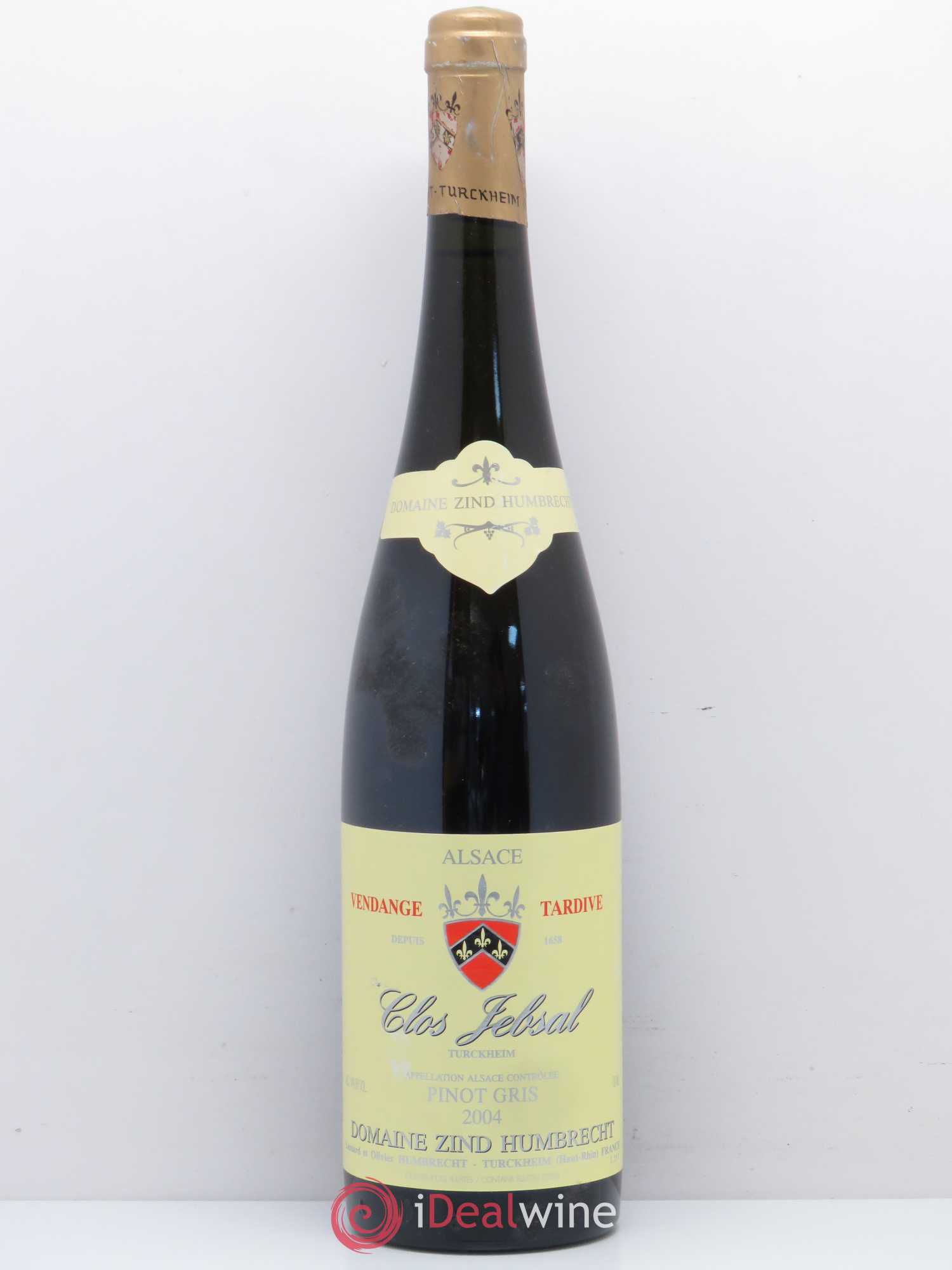 Alsace Pinot Gris Clos Jebsal Vendanges Tardives Zind-Humbrecht (Domaine) Turckheim 2004 - Lotto di 1 bottiglia - 0