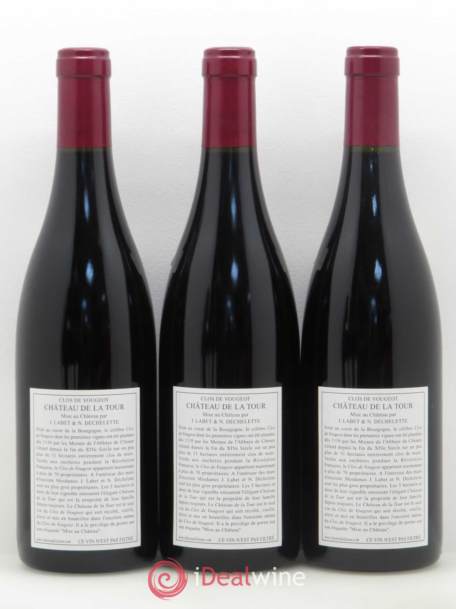 Clos de Vougeot Grand Cru Château de La Tour 2005 - Lot de 6 bouteilles - 2