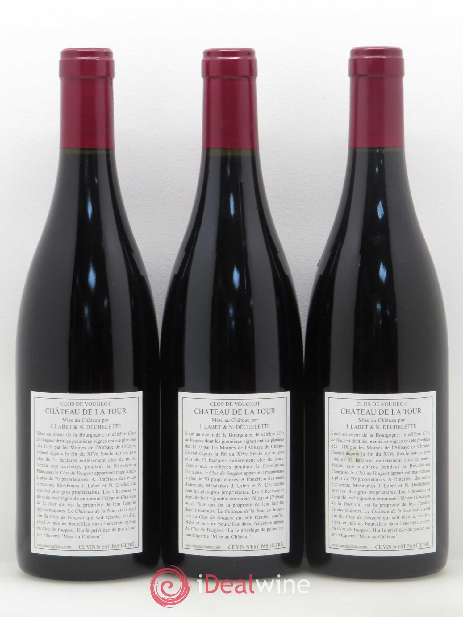 Clos de Vougeot Grand Cru Château de La Tour 2005 - Lot de 6 bouteilles - 4