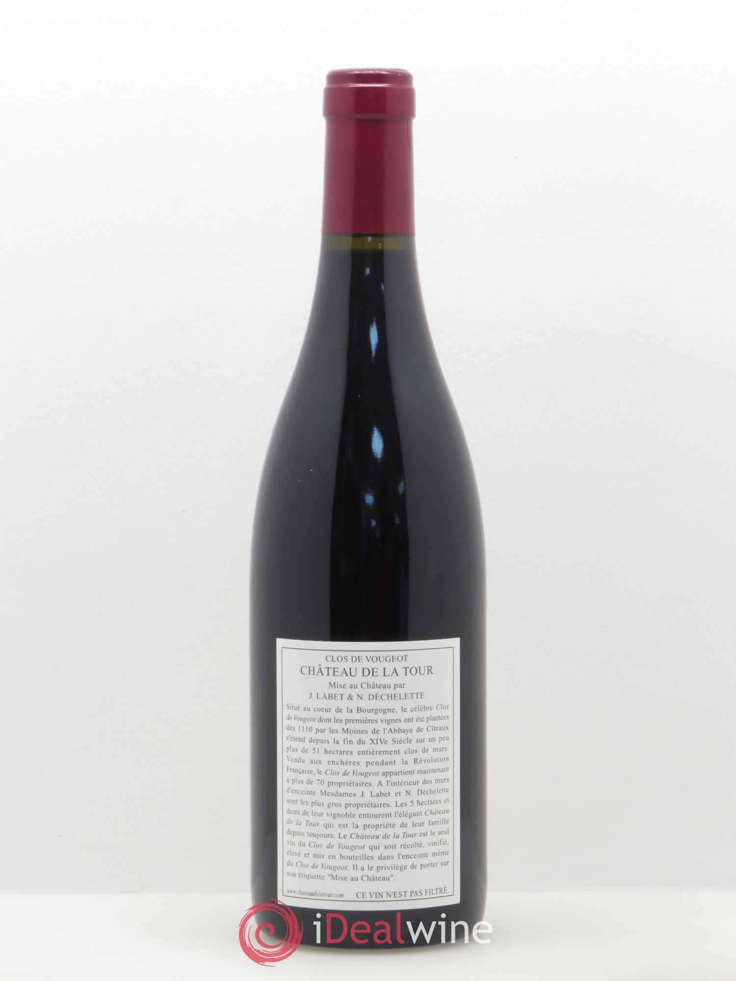 Clos de Vougeot Grand Cru Château de La Tour 2005 - Lot de 1 bouteille - 1