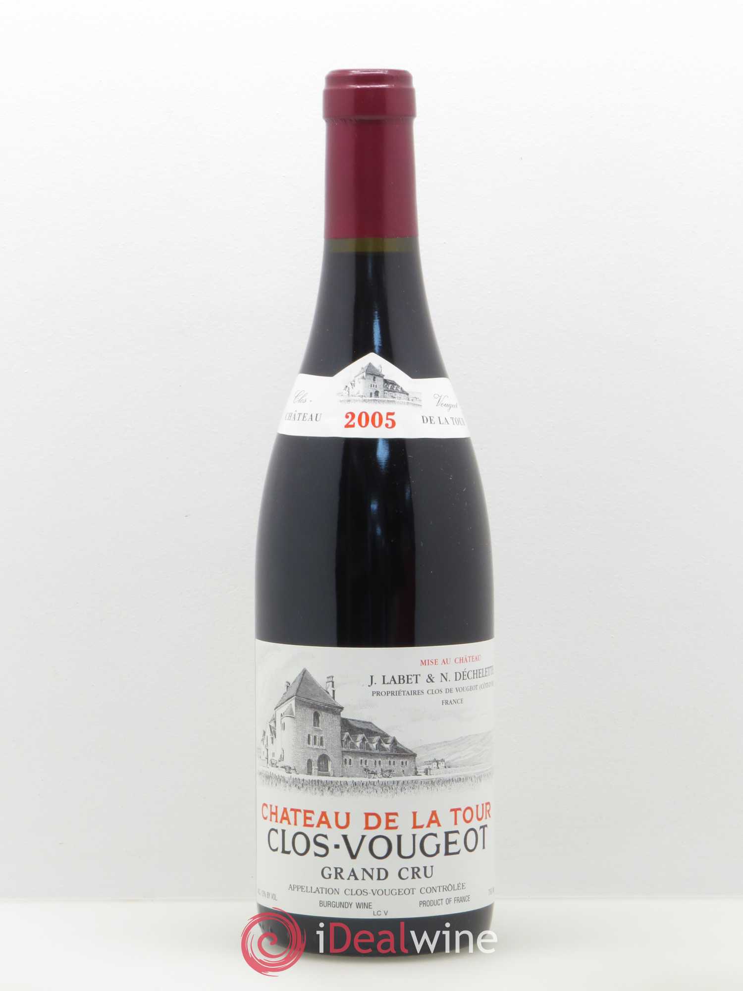 Clos de Vougeot Grand Cru Château de La Tour 2005 - Lot de 1 bouteille - 0