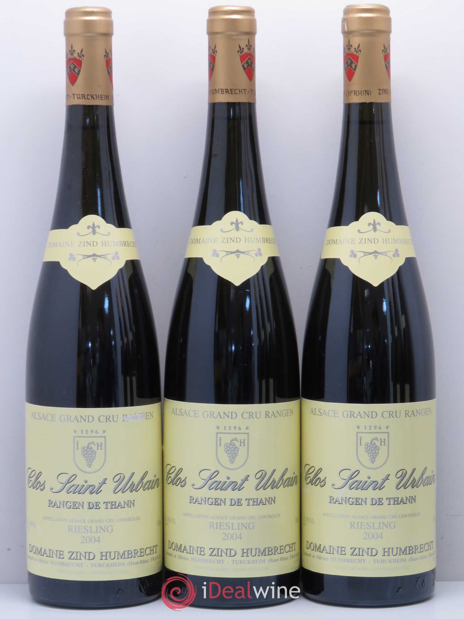 Alsace Riesling Grand Cru Rangen de Thann Clos Saint Urbain Zind-Humbrecht (Domaine) 2004 - Posten von 6 Flaschen - 1