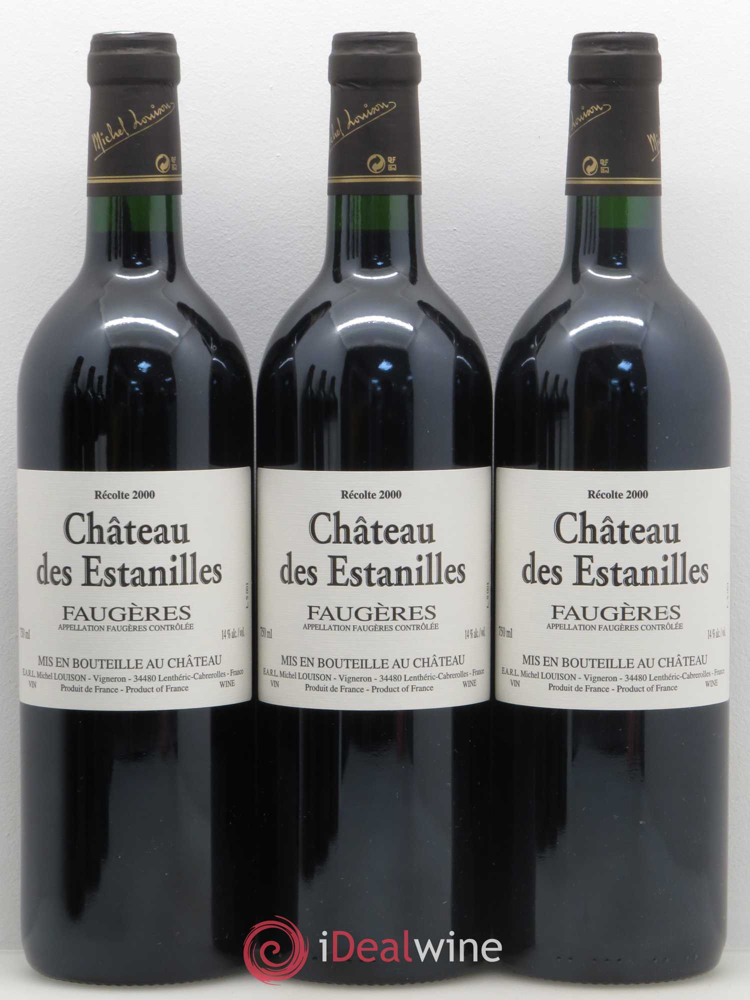 Faugères Château des Estanilles 2000 - Posten von 6 Flaschen - 1