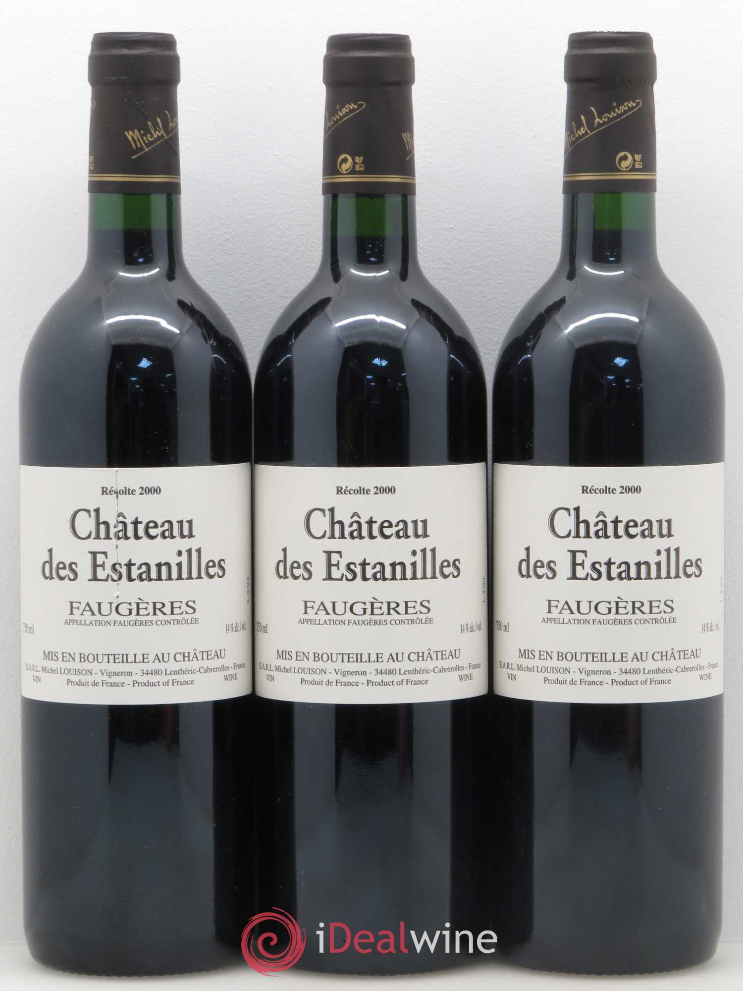 Faugères Château des Estanilles 2000 - Posten von 6 Flaschen - 2
