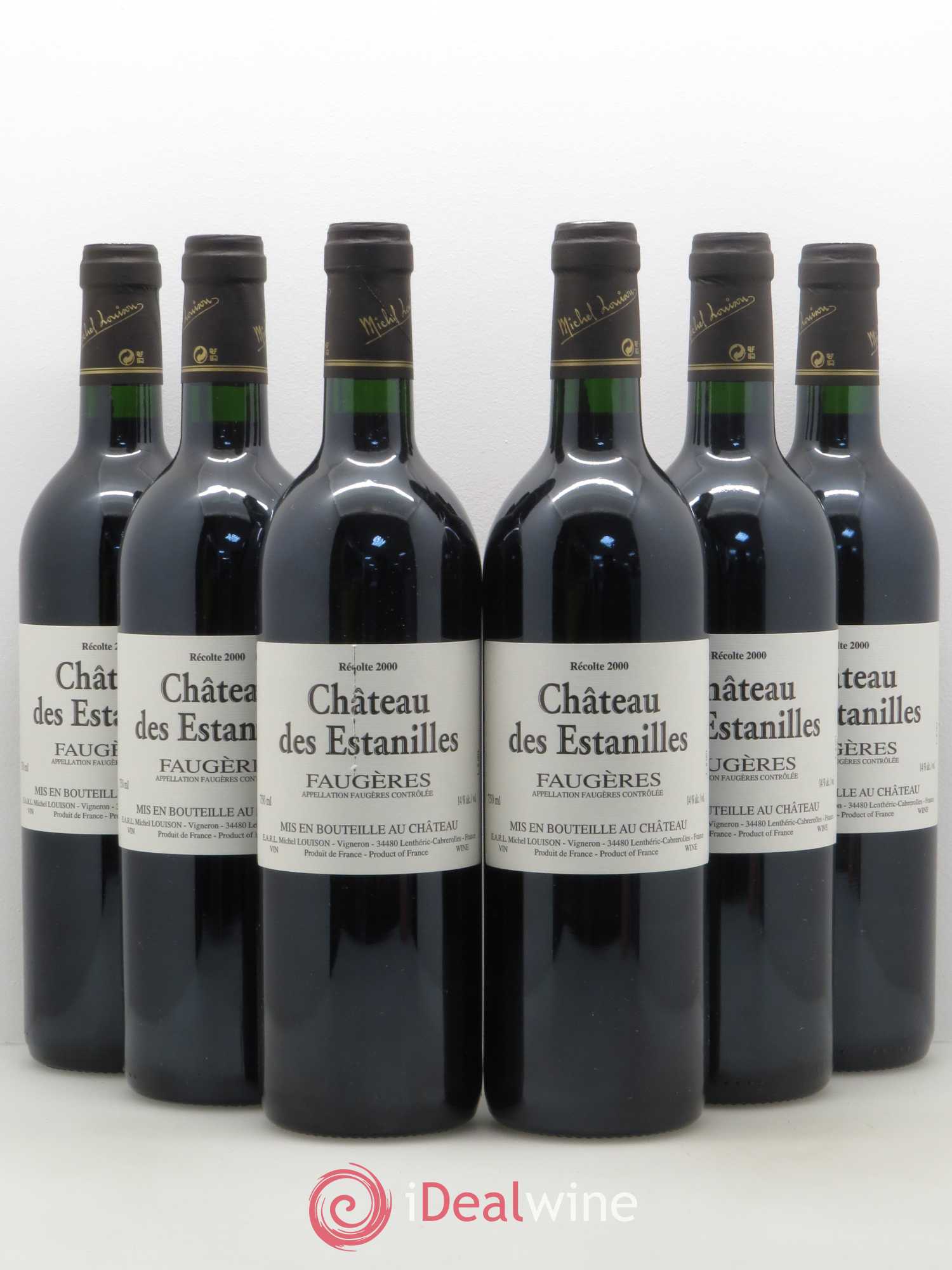Faugères Château des Estanilles 2000 - Posten von 6 Flaschen - 0