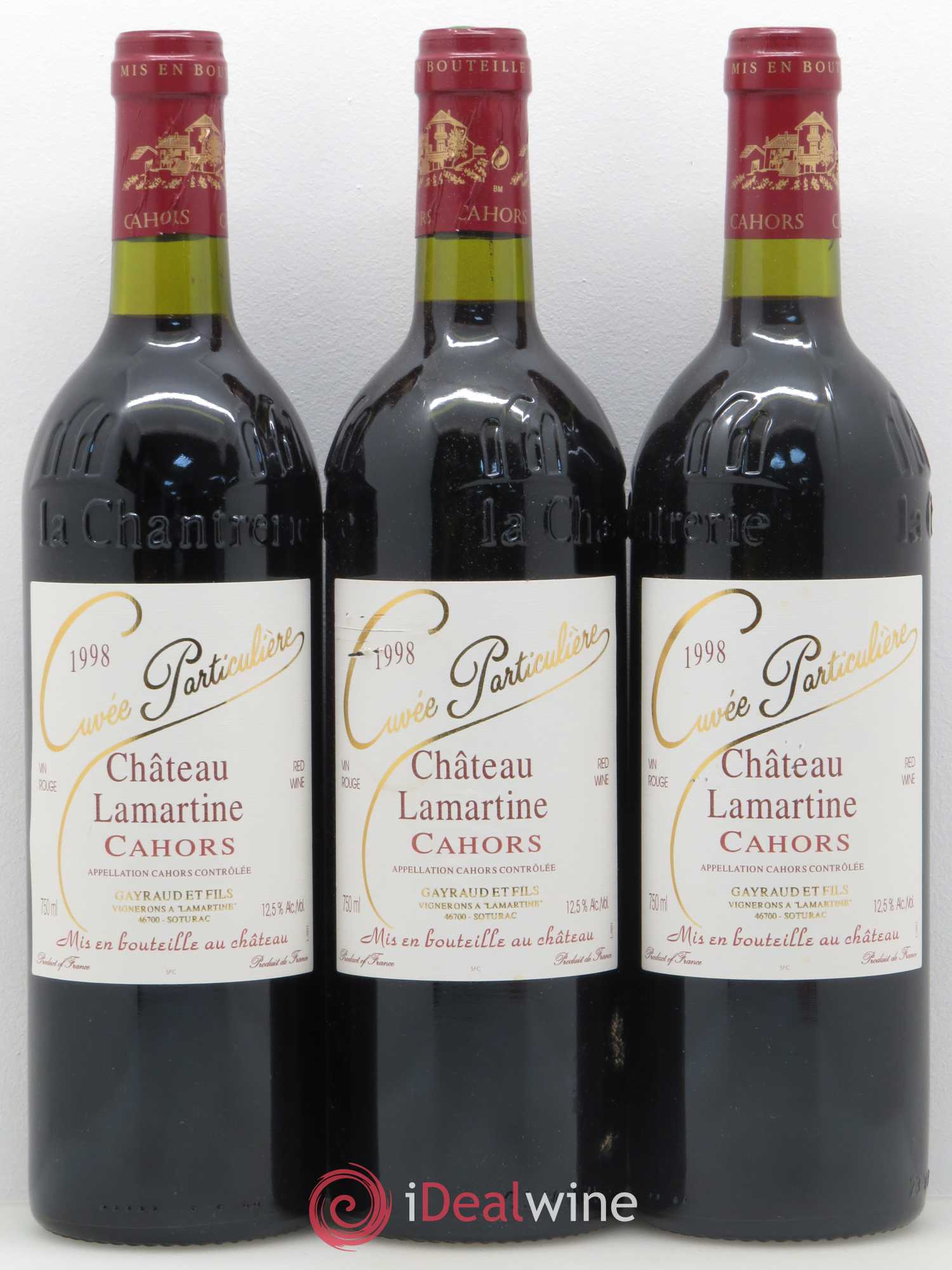 Cahors Cuvée particulière Château Lamartine (sans prix de réserve) 1998 - Posten von 6 Flaschen - 2