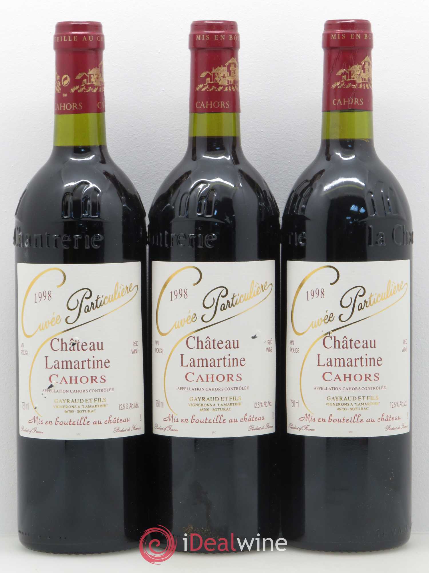 Cahors Cuvée particulière Château Lamartine 1998 - Posten von 6 Flaschen - 2