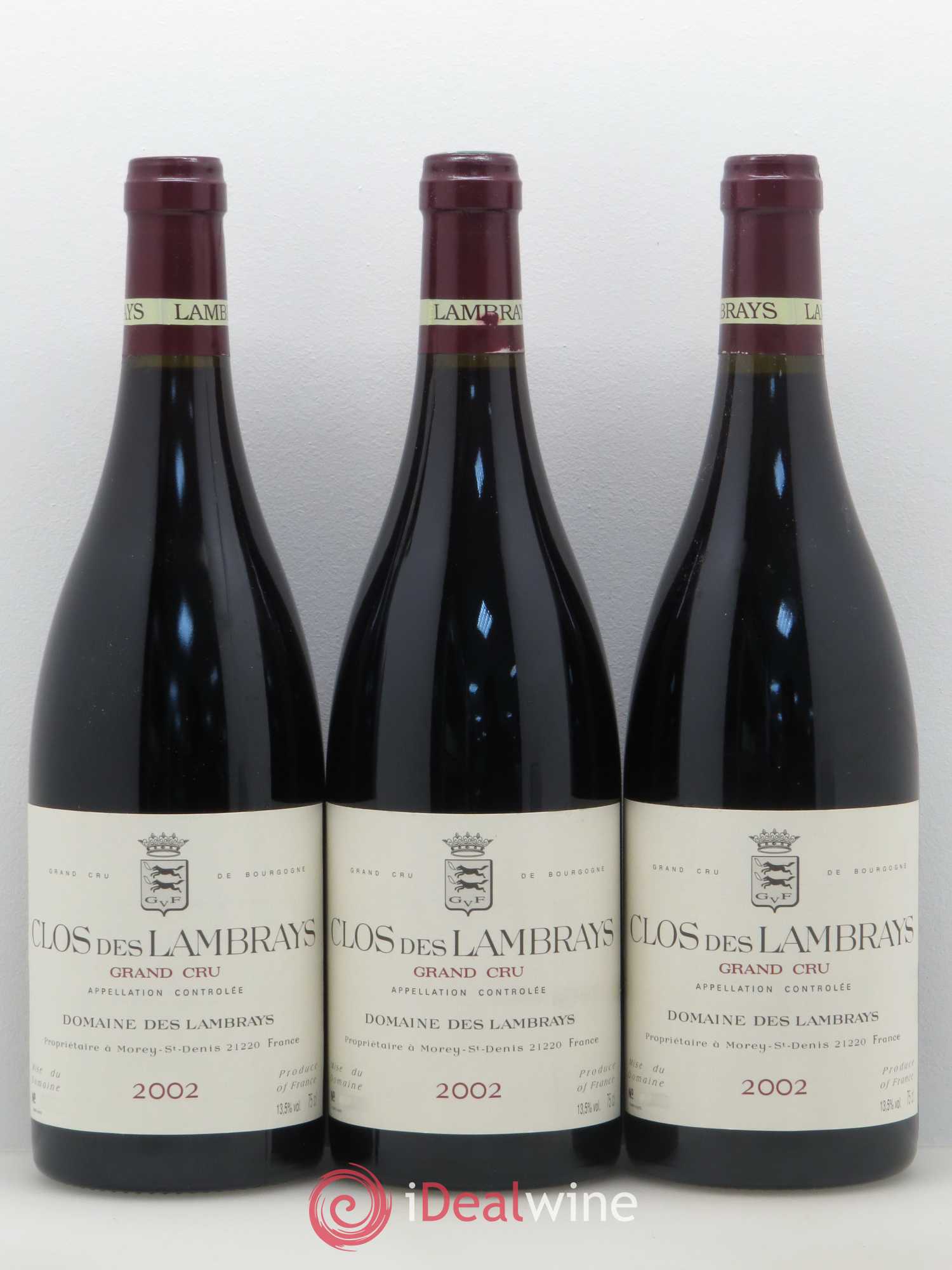 Clos des Lambrays Grand Cru Domaine des Lambrays 2002 - Lot de 12 bouteilles - 2