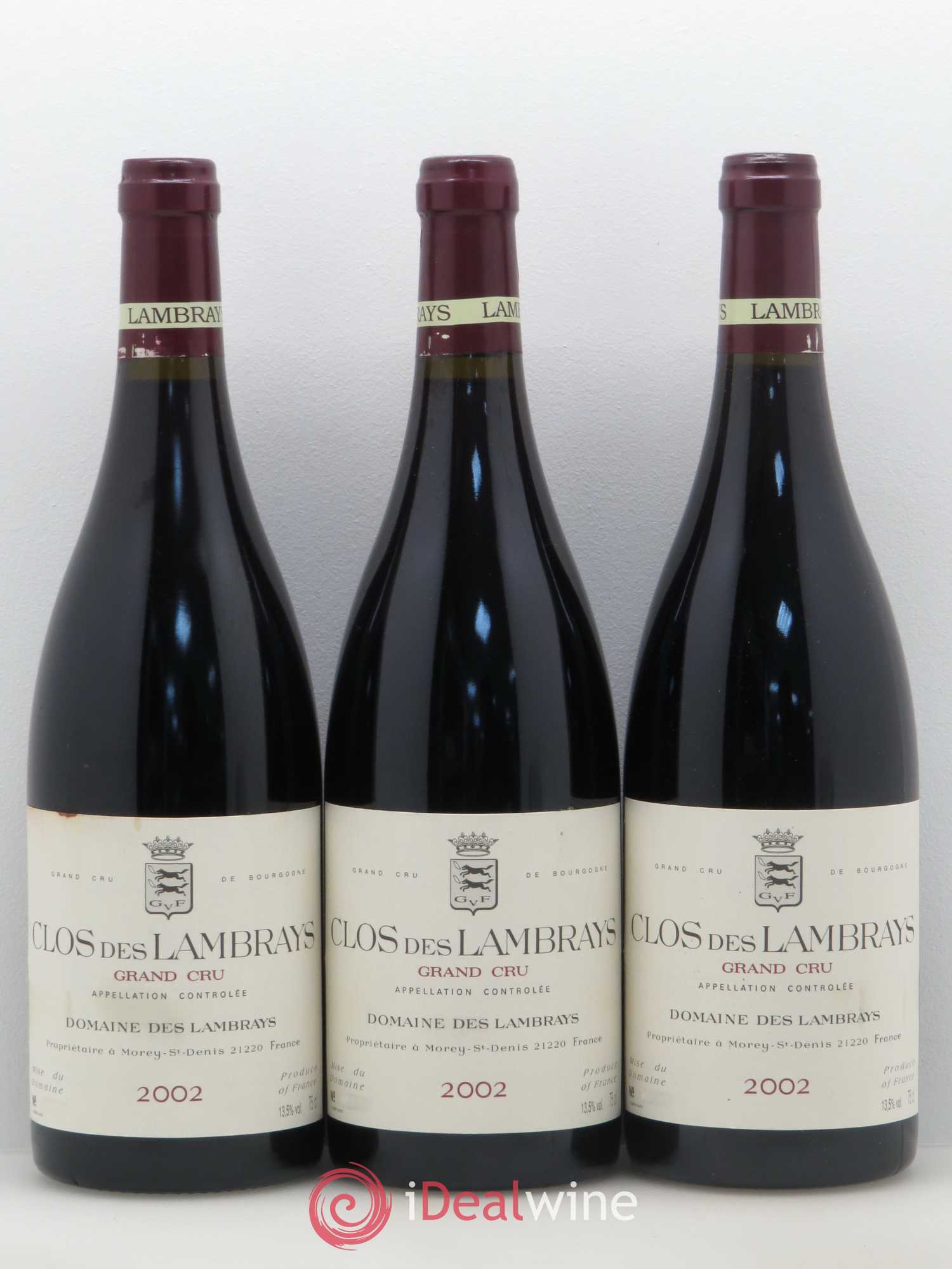 Clos des Lambrays Grand Cru Domaine des Lambrays 2002 - Lot de 12 bouteilles - 3
