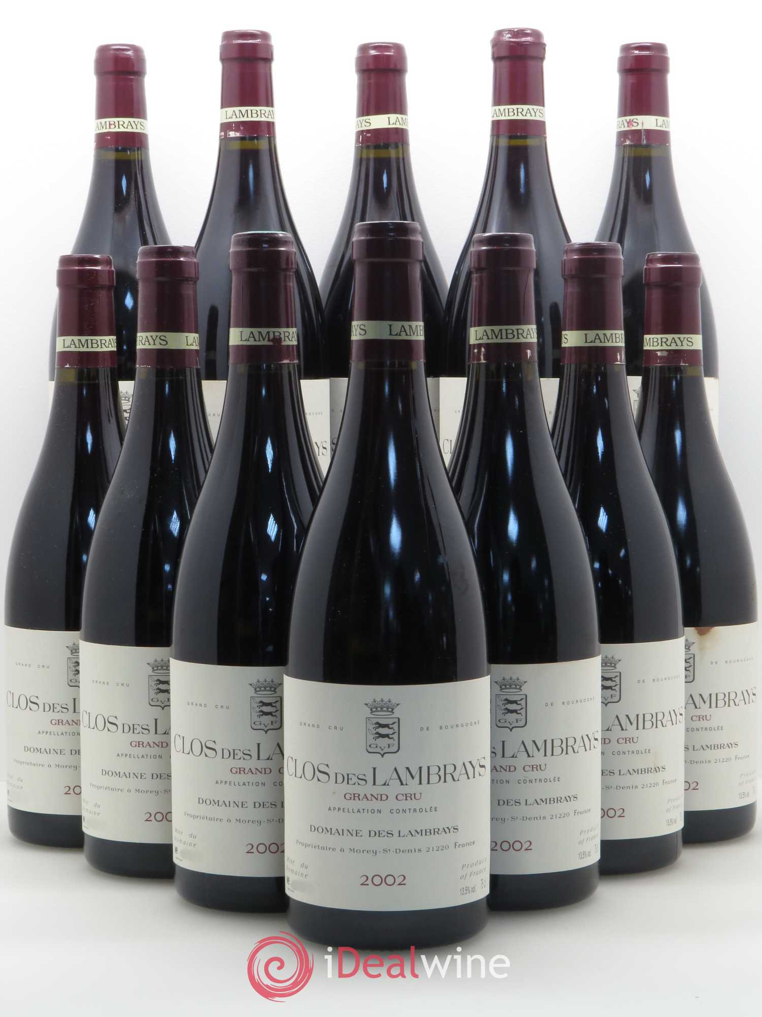 Clos des Lambrays Grand Cru Domaine des Lambrays 2002 - Lot de 12 bouteilles - 0