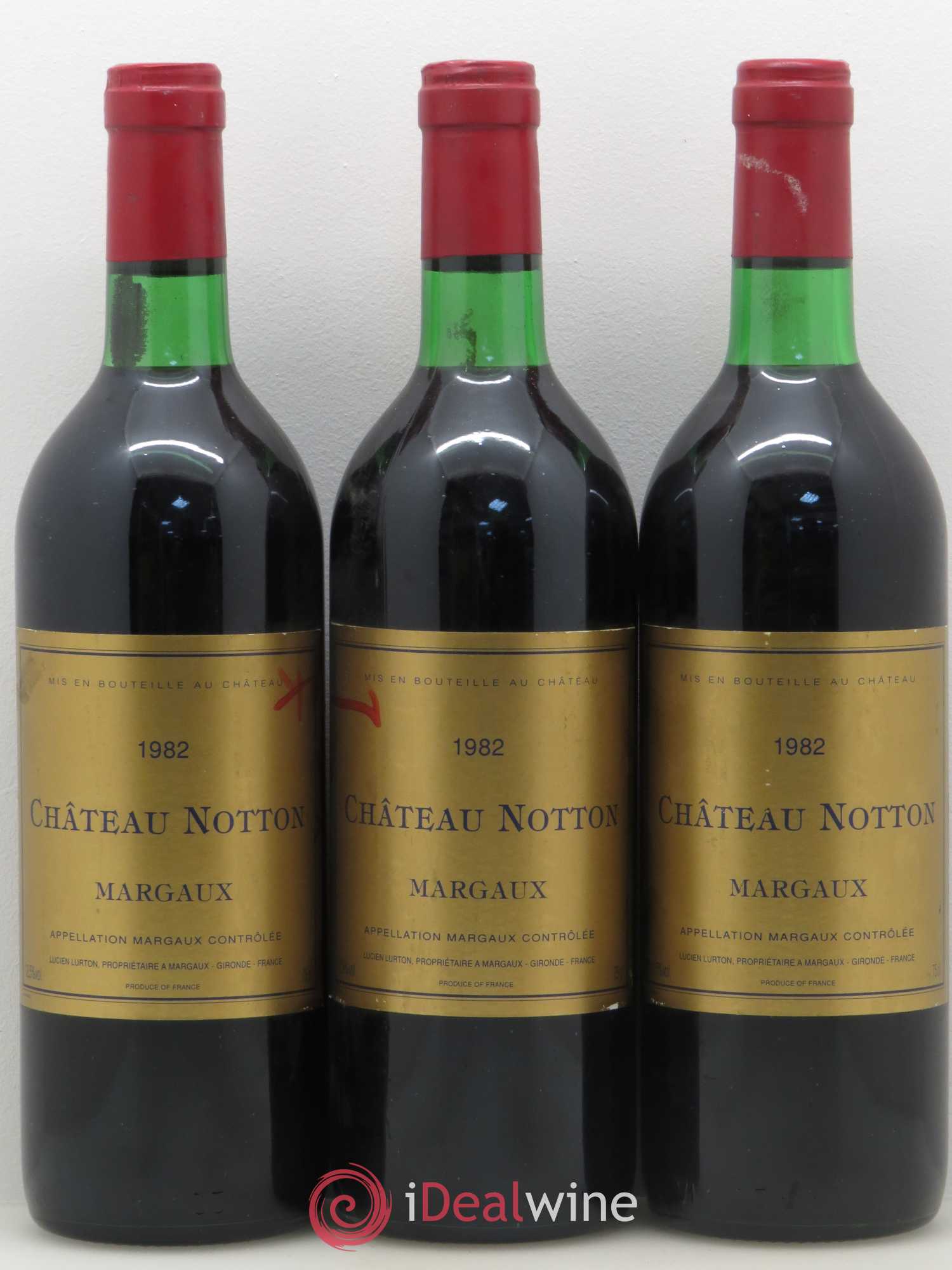Bordeaux Margaux Château Notton (sans prix de réserve) 1982 - Posten von 6 Flaschen - 1