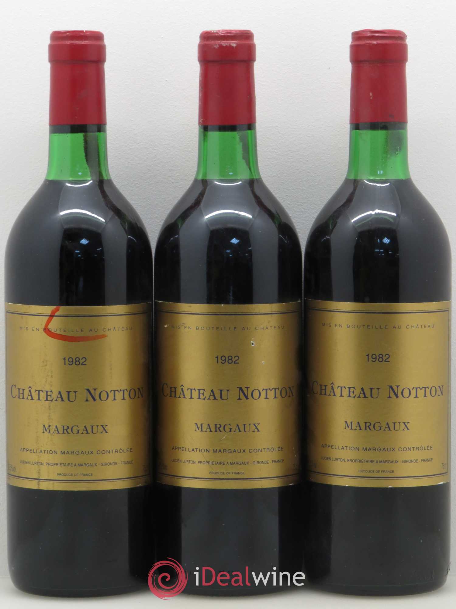 Bordeaux Margaux Château Notton (sans prix de réserve) 1982 - Posten von 6 Flaschen - 2
