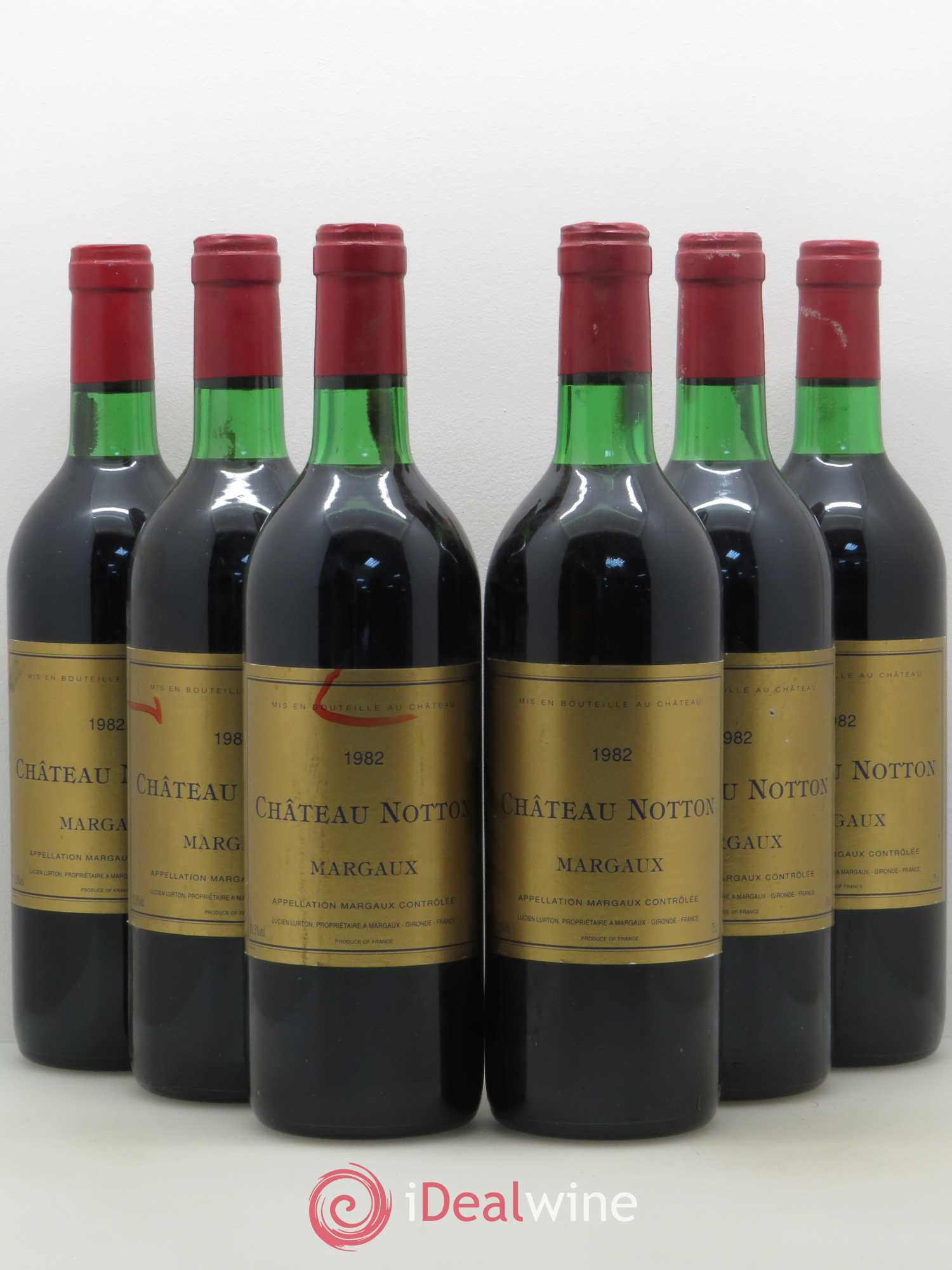 Bordeaux Margaux Château Notton (sans prix de réserve) 1982 - Posten von 6 Flaschen - 0