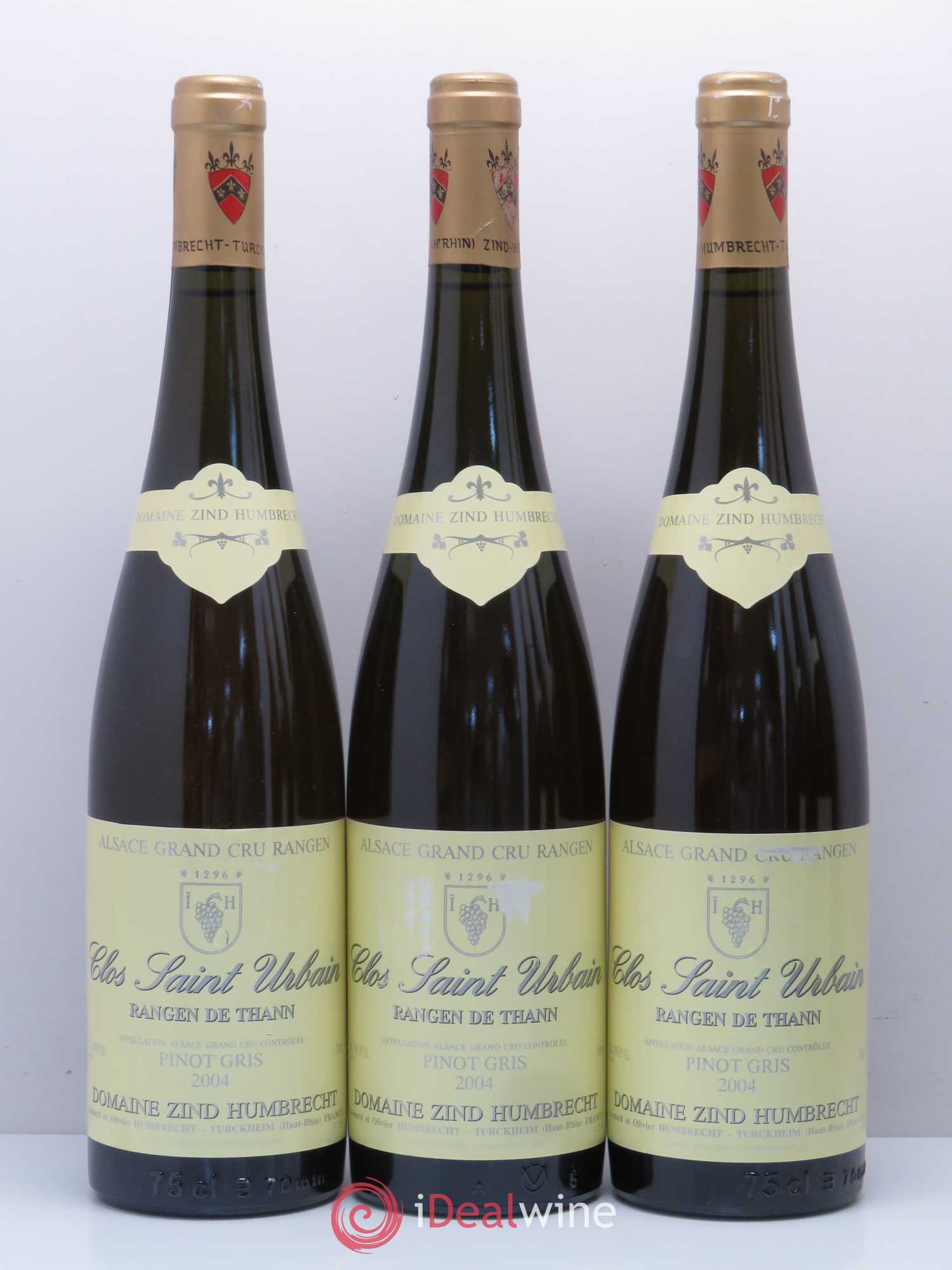Alsace Pinot Gris Grand Cru Rangen de Thann Clos Saint-Urbain Zind-Humbrecht (Domaine) 2004 - Lot de 6 bouteilles - 1