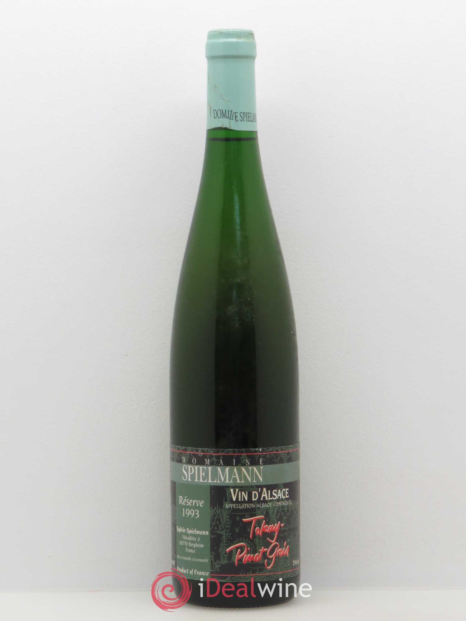 Pinot Gris Reserve Domaine Spielmann 1993 - Posten von 1 Flasche - 0