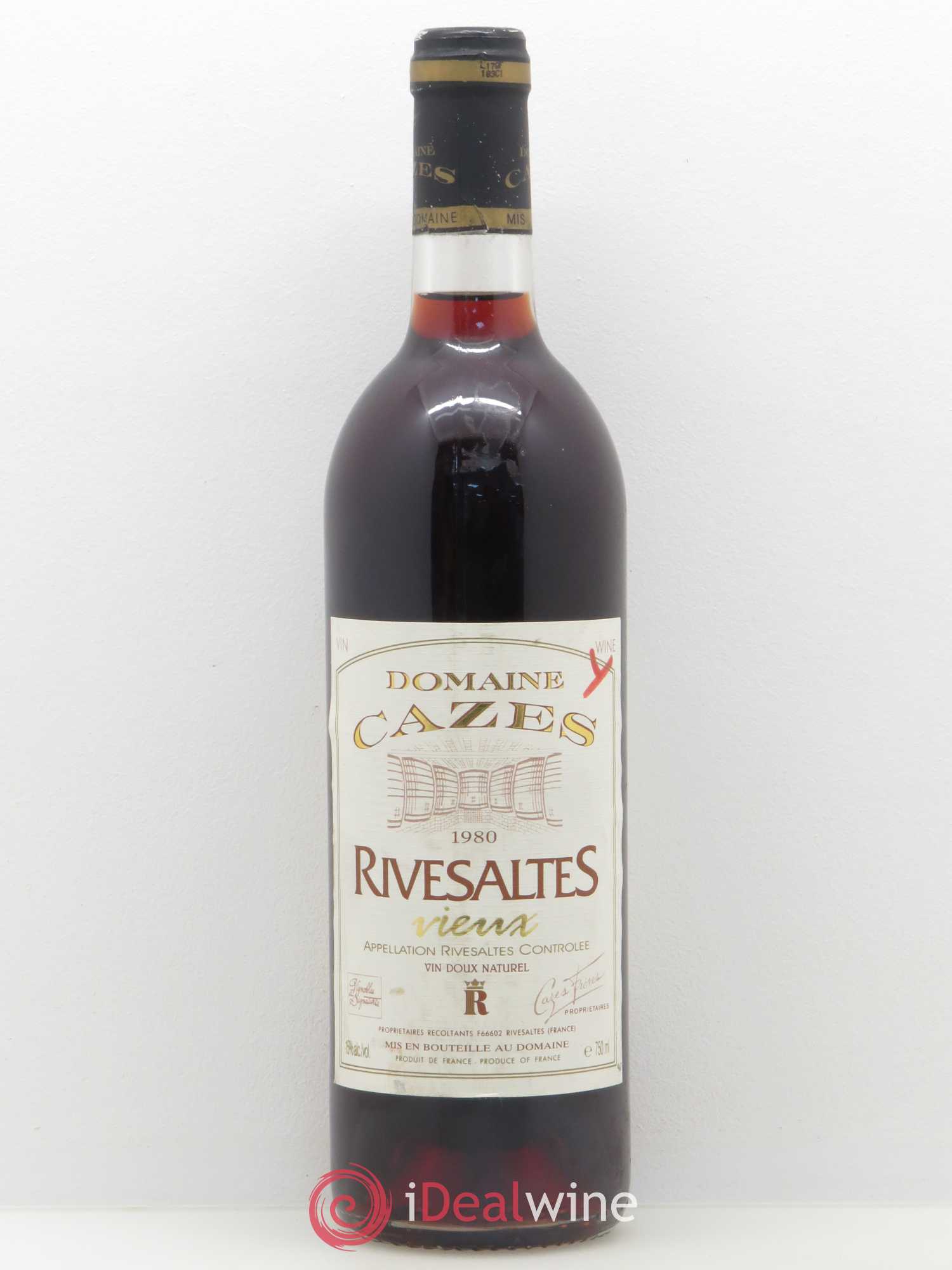 Rivesaltes Vieux Cazes 1980 - Posten von 1 Flasche - 0