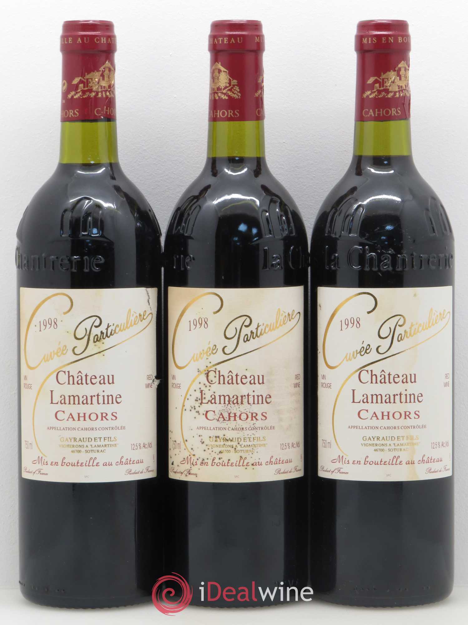 Cahors Cuvée particulière Château Lamartine 1998 - Posten von 6 Flaschen - 2