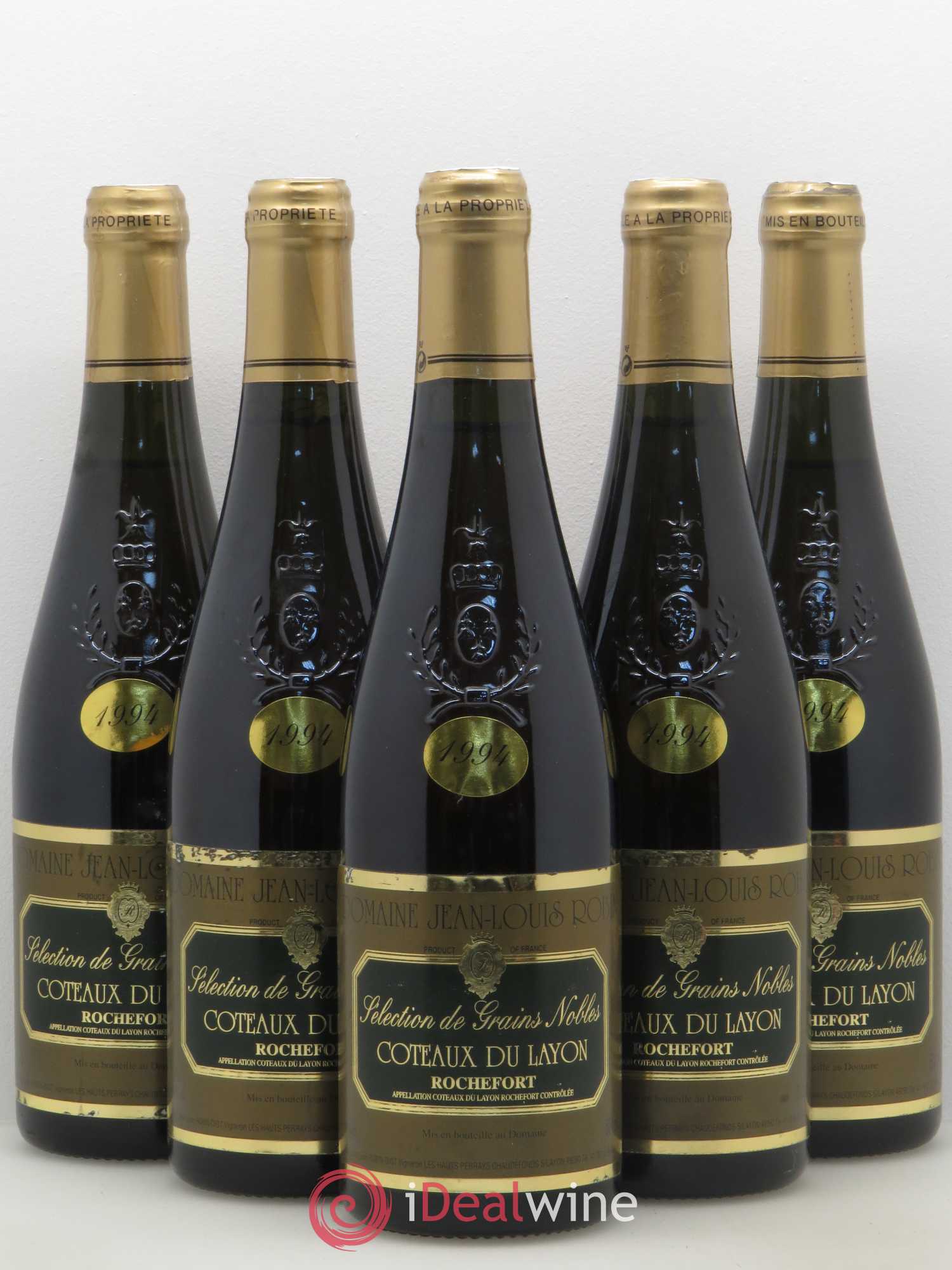 Coteaux du Layon Rochefort Selection de Grains Nobles Robin (sans prix de réserve) 1994 - Lotto di 5 bottiglie - 0
