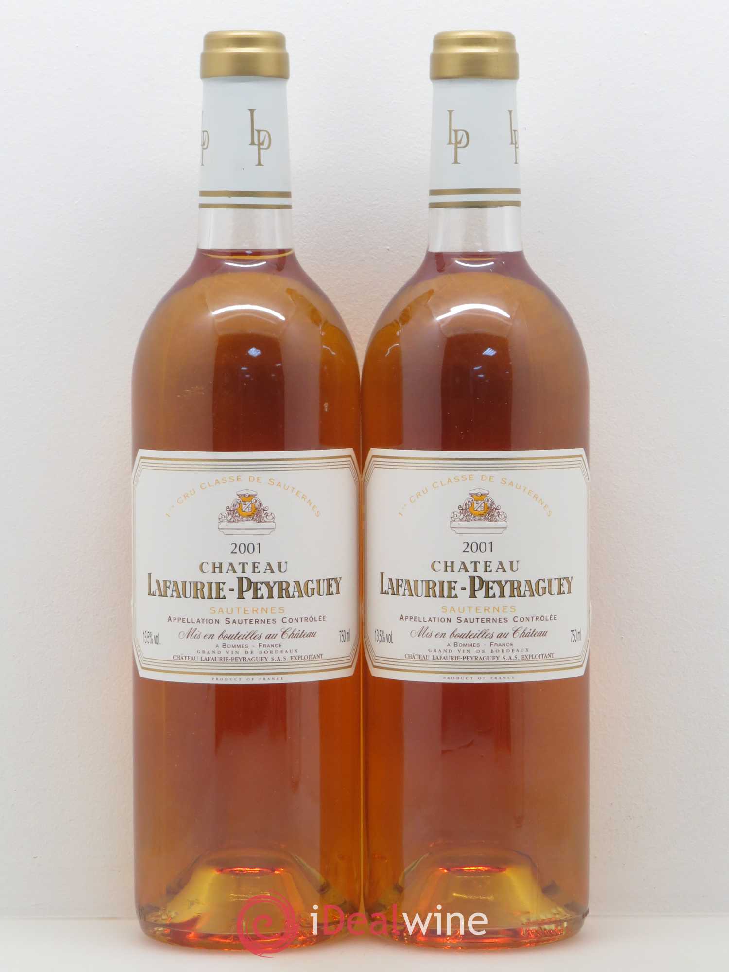 Château Lafaurie-Peyraguey 1er Grand Cru Classé 2001 - Lotto di 5 bottiglie - 2