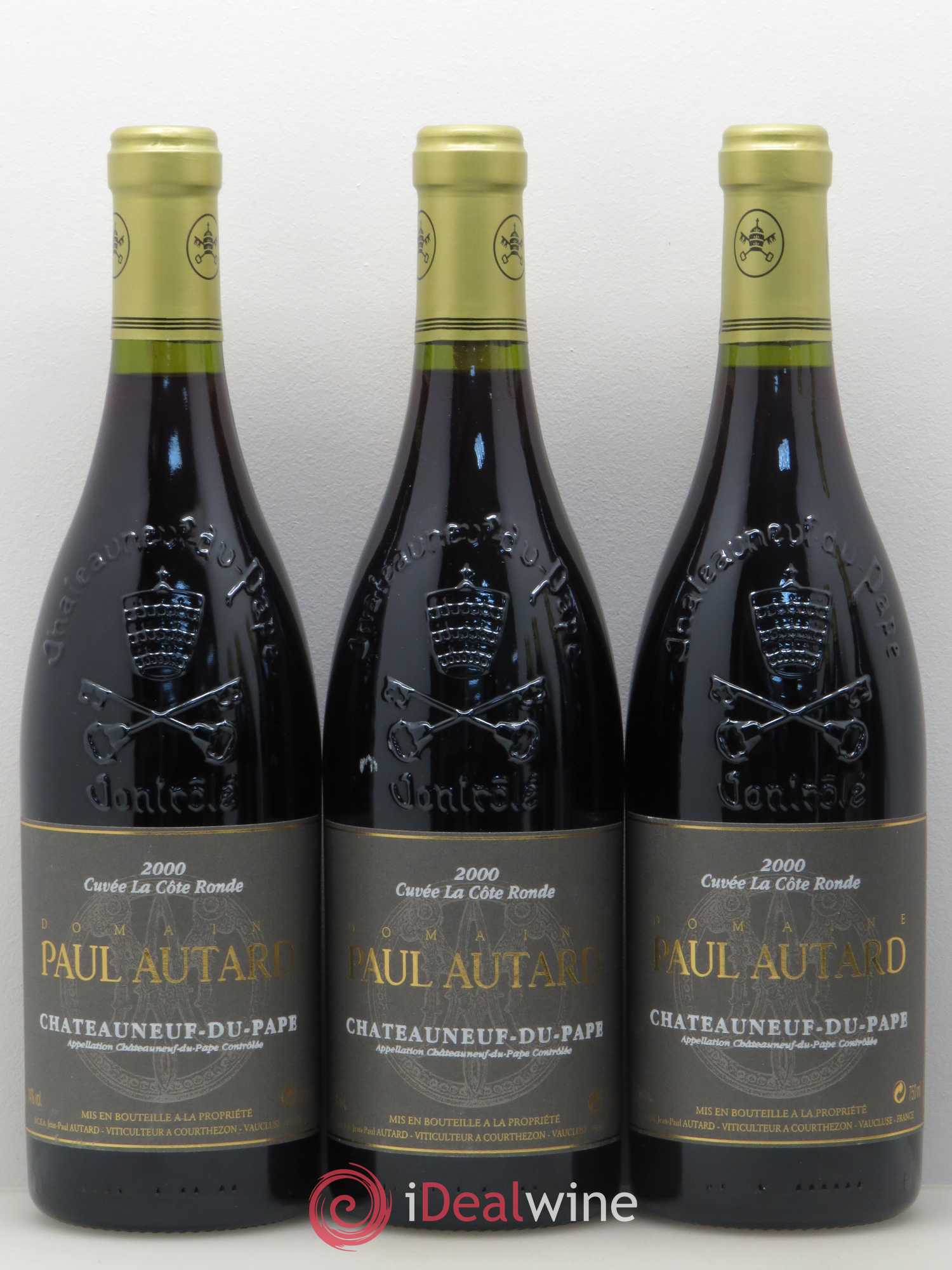 Châteauneuf-du-Pape Domaine Paul Autard La Côte Ronde Jean-Paul Autard (sans prix de réserve) 2000 - Lot de 6 bouteilles - 1