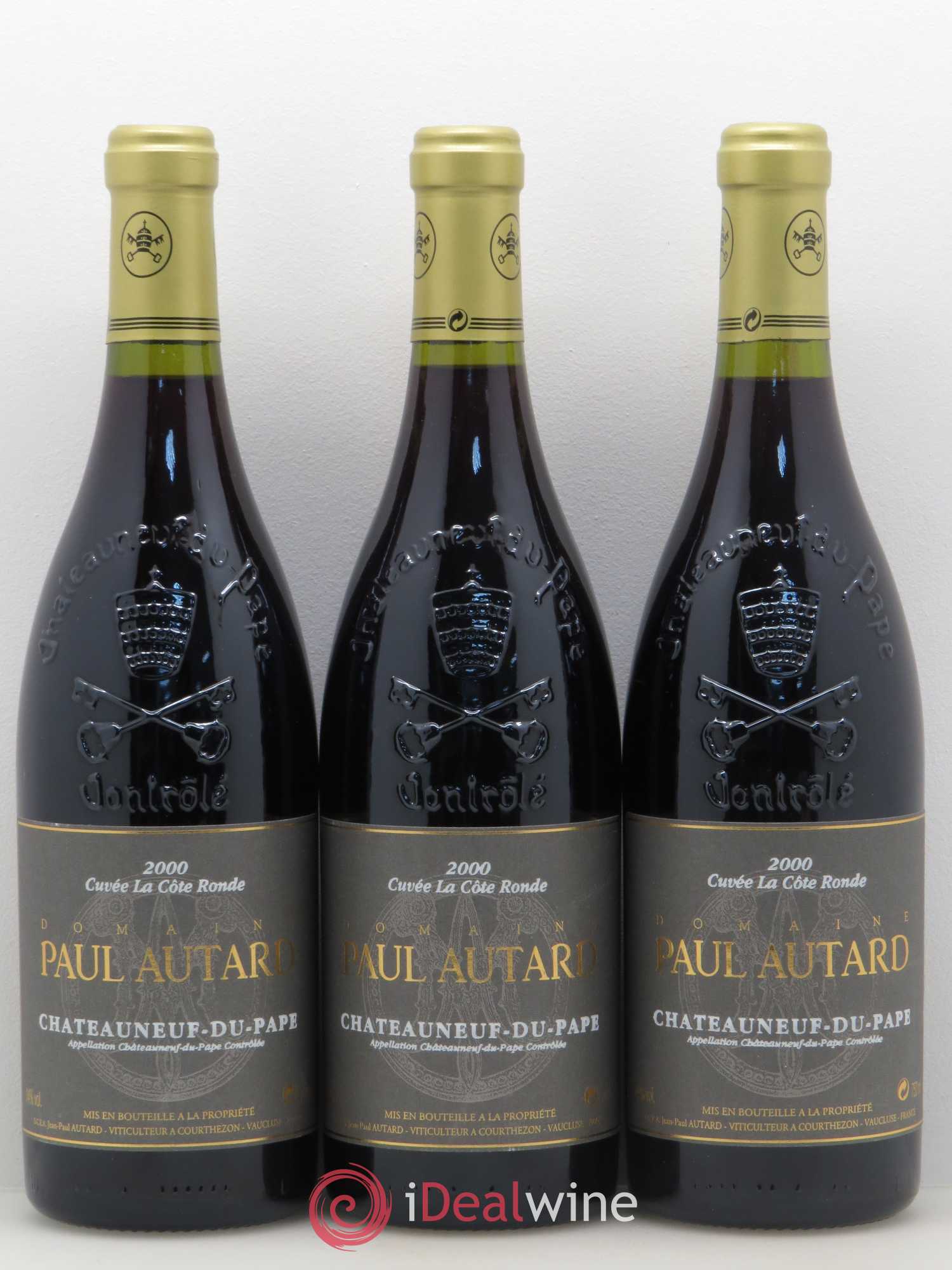 Châteauneuf-du-Pape Domaine Paul Autard La Côte Ronde Jean-Paul Autard (sans prix de réserve) 2000 - Lot de 6 bouteilles - 2