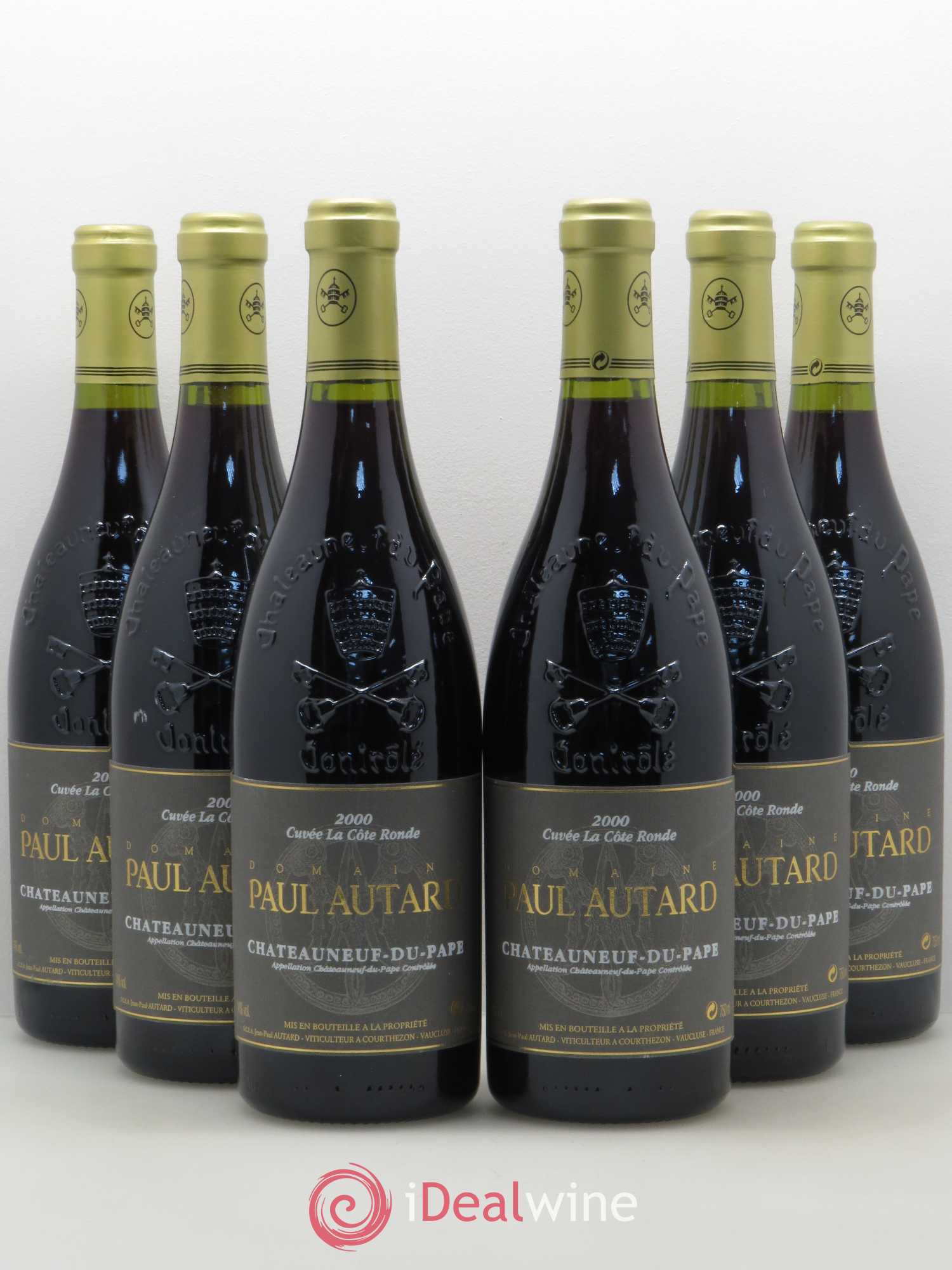 Châteauneuf-du-Pape Domaine Paul Autard La Côte Ronde Jean-Paul Autard (sans prix de réserve) 2000 - Lot de 6 bouteilles - 0