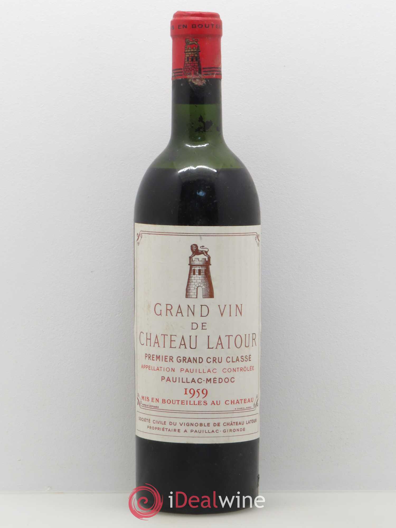 Château Latour 1er Grand Cru Classé 1959 - Lot de 1 bouteille - 0