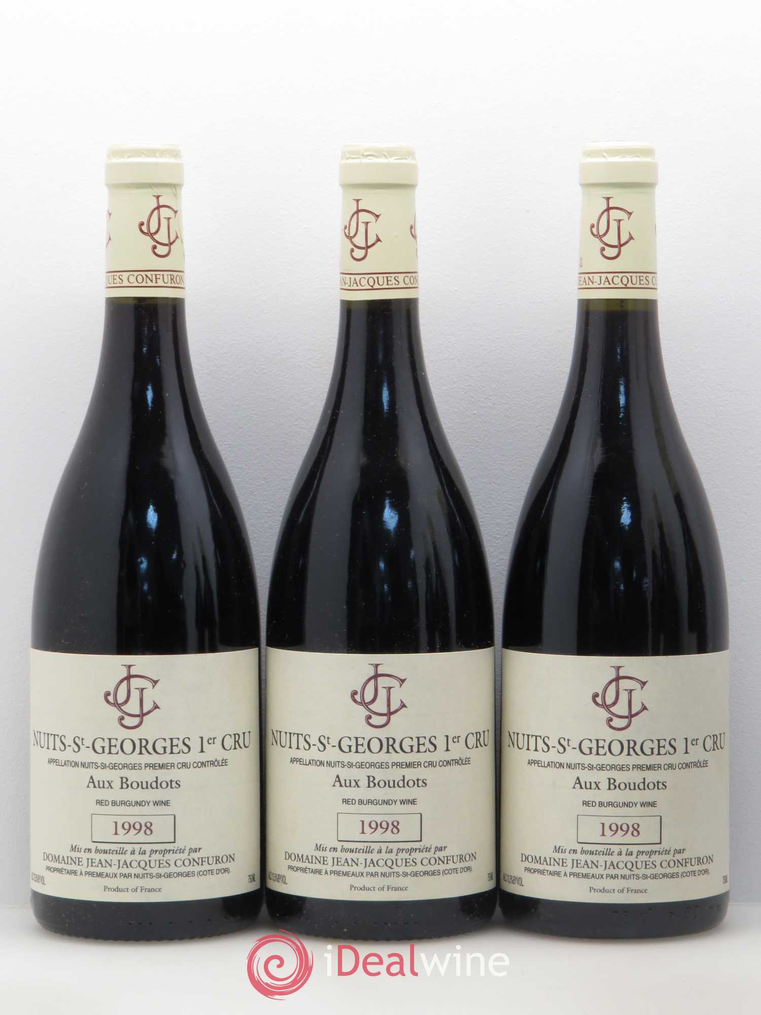 Nuits-Saint-Georges 1er Cru Aux Boudots Jean-Jacques Confuron 1998 - Lot de 6 bouteilles - 1
