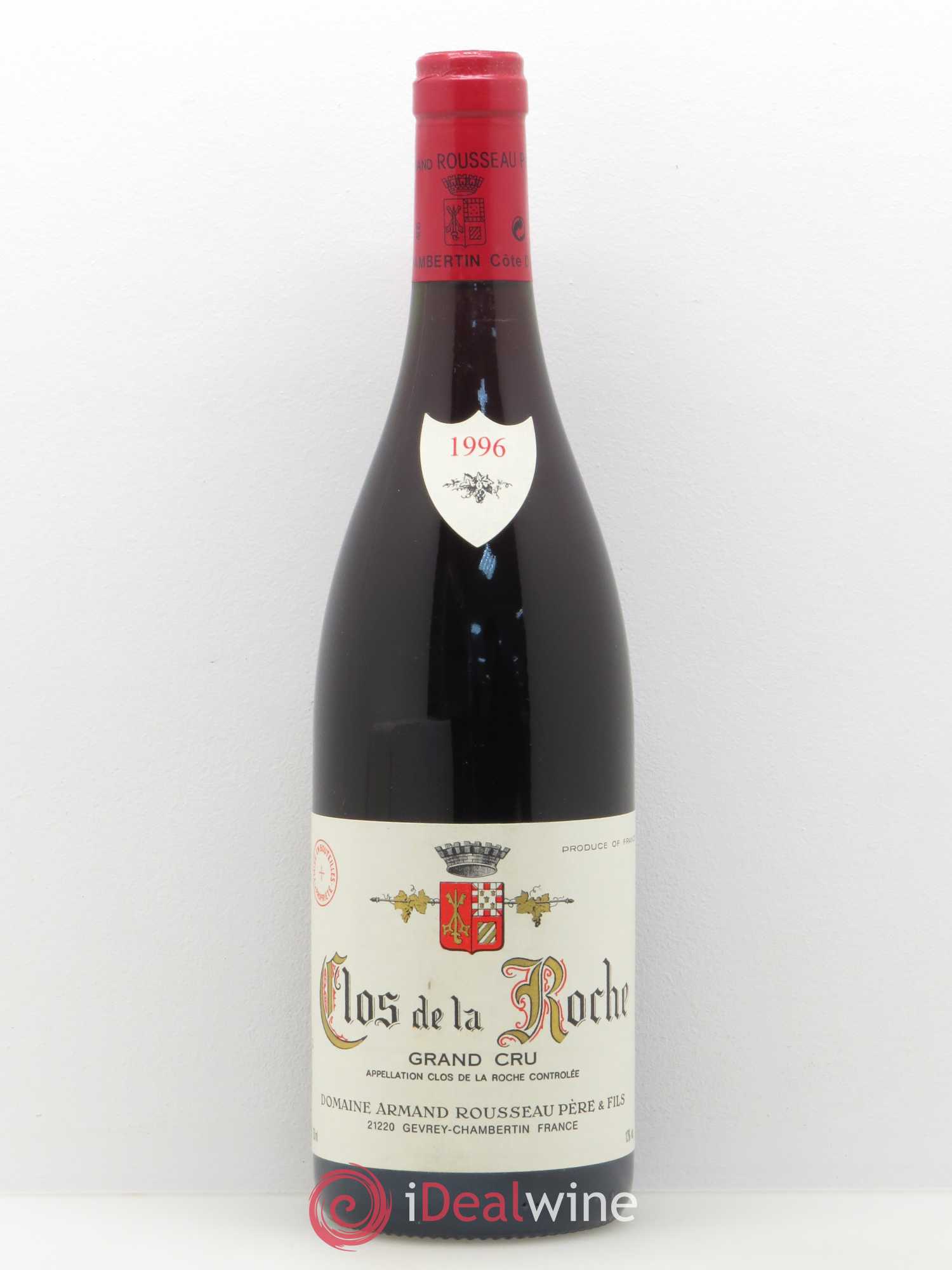 Clos de la Roche Grand Cru Armand Rousseau (Domaine) 1996 - Lot de 1 bouteille - 0