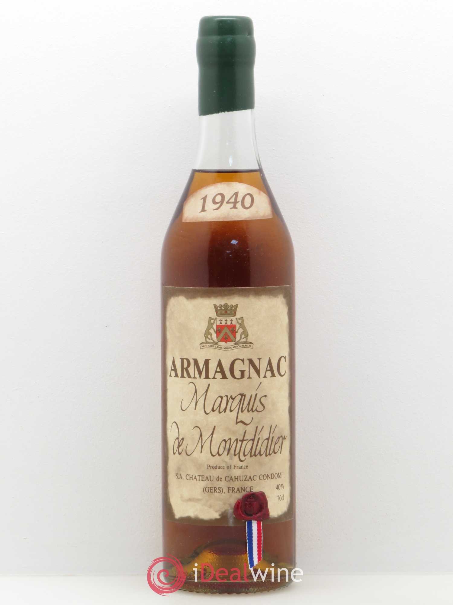 Armagnac Marquis de Montdidier 1940 - Posten von 1 Flasche - 0