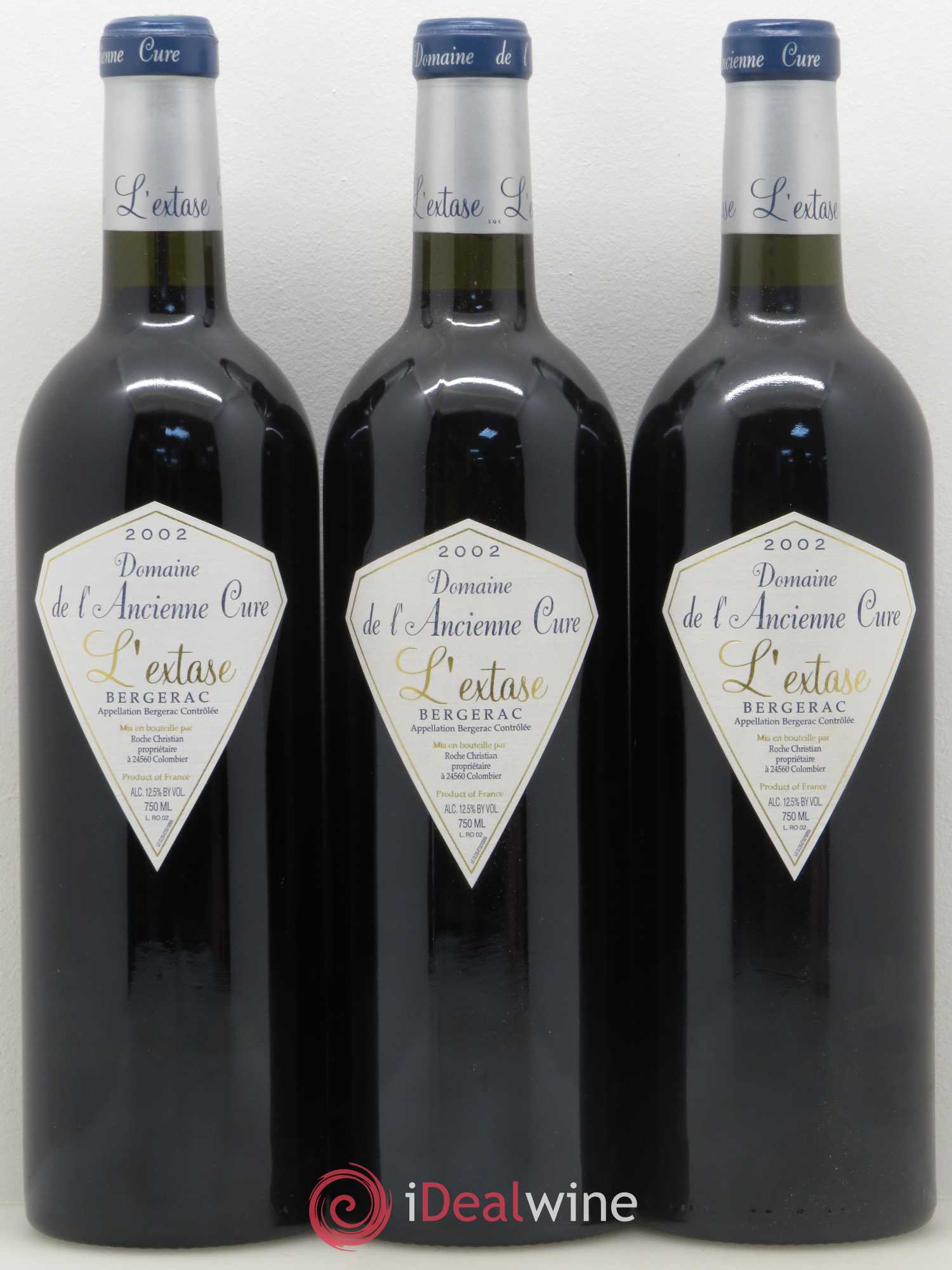Bergerac Extase Domaine de l'Ancienne cure 2002 - Posten von 12 Flaschen - 2