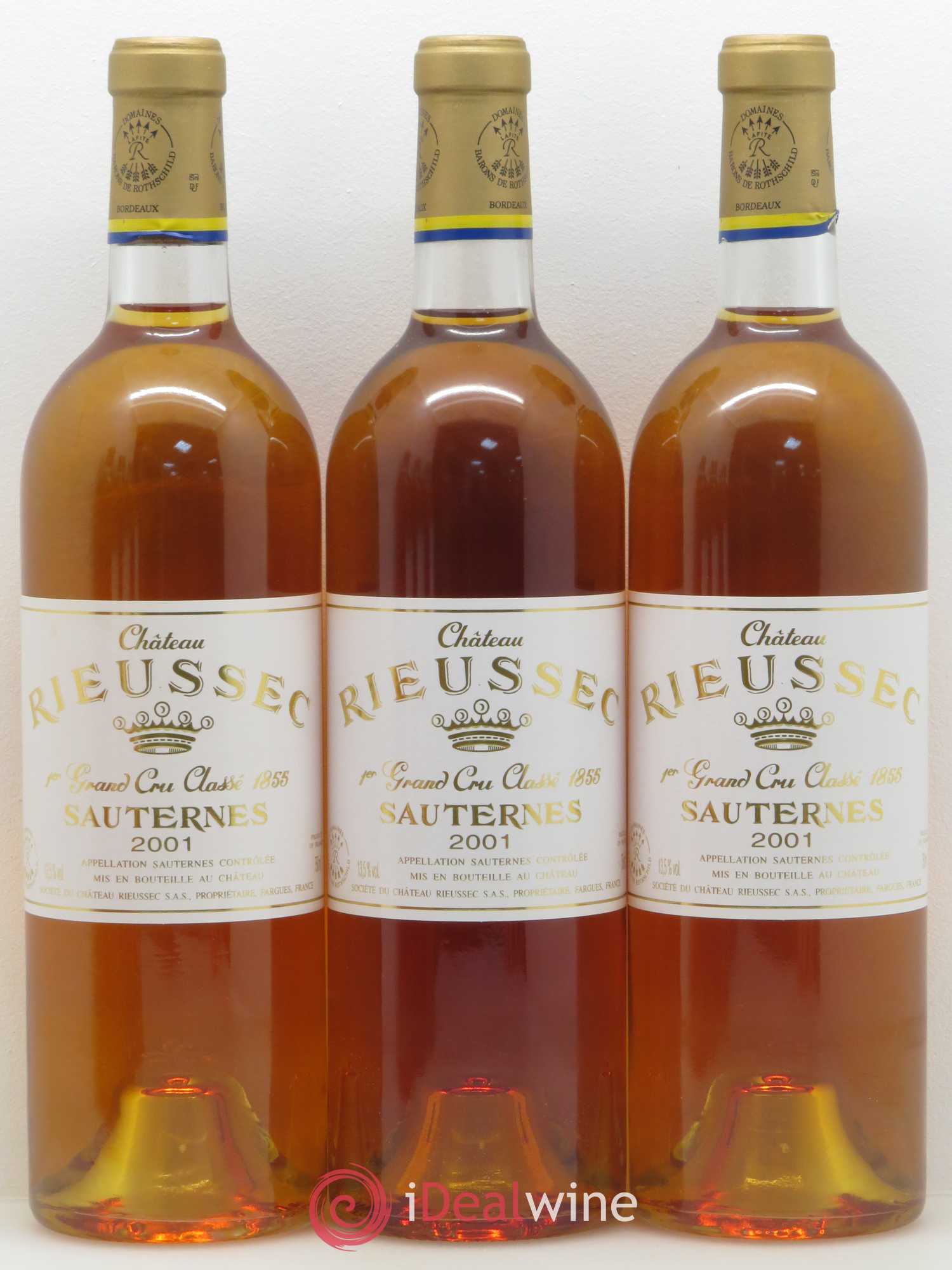 Château Rieussec 1er Grand Cru Classé 2001 - Lotto di 12 bottiglie - 1